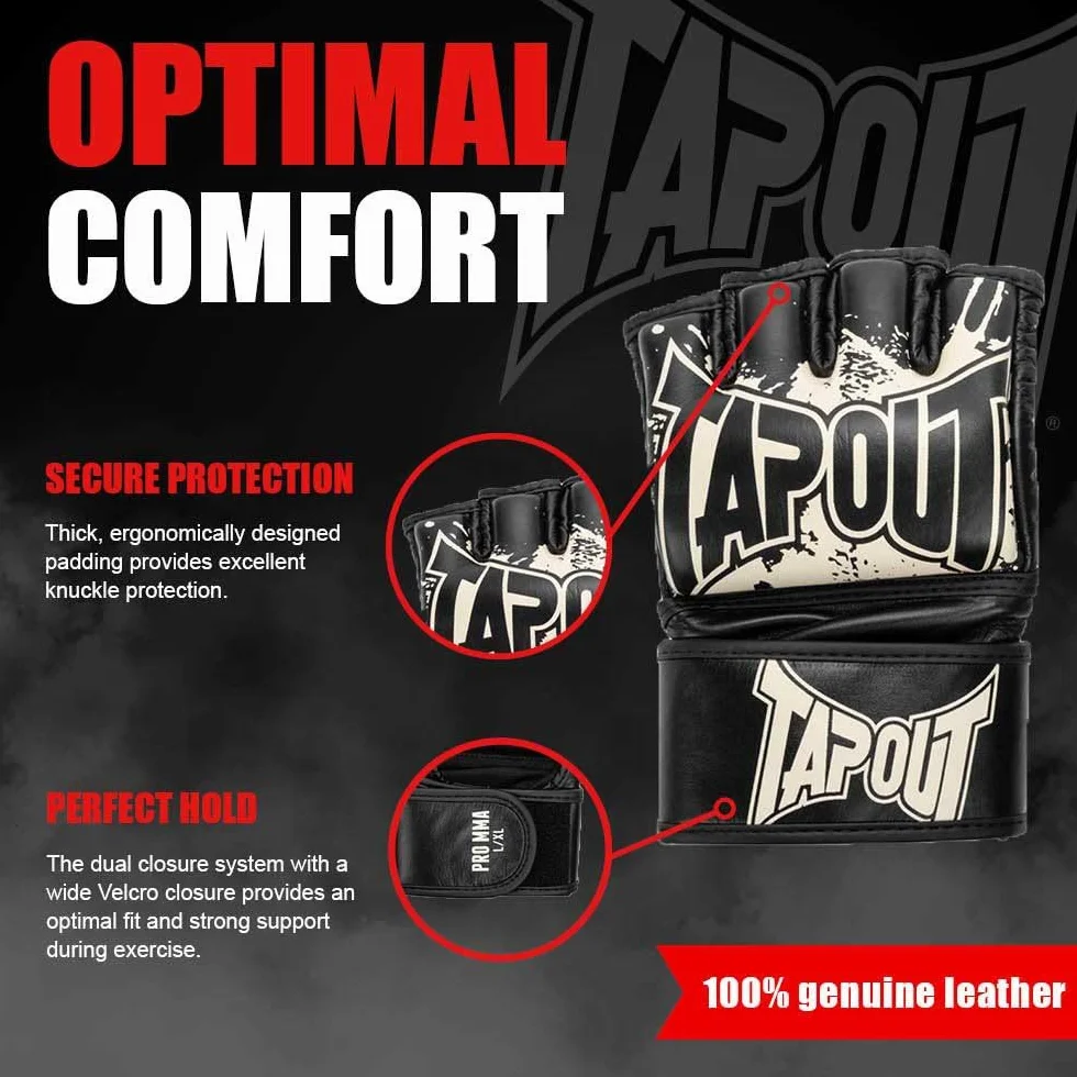 Tapout MMA Pro Fight rękawice ze skóry (1 para) PRO MMA