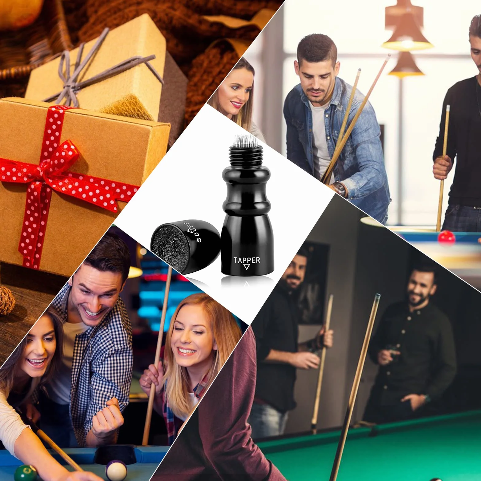 Narzędzie do konserwacji końcówek kija bilardowego Snooker Pool Cue Tip Tool Trymer Tapper Szlifierka