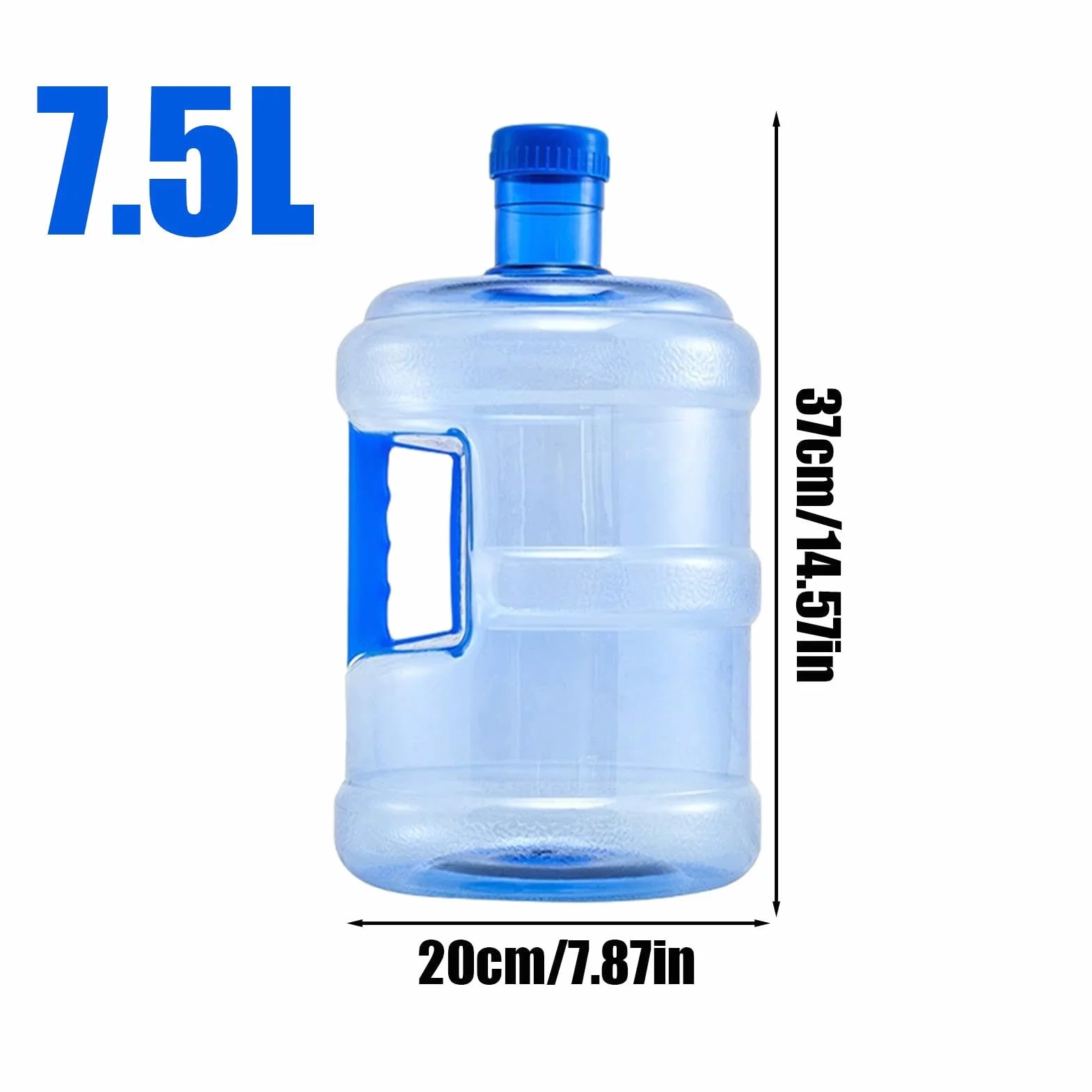Generisch Kanister na wodę, kempingowy zbiornik na wodę, 5 l/7,5 l, zbiornik na wodę, z uchwytem, wielofunkcyjny nośnik wody, pojemnik do przechowywania wody, na kemping, spotkania grillowe