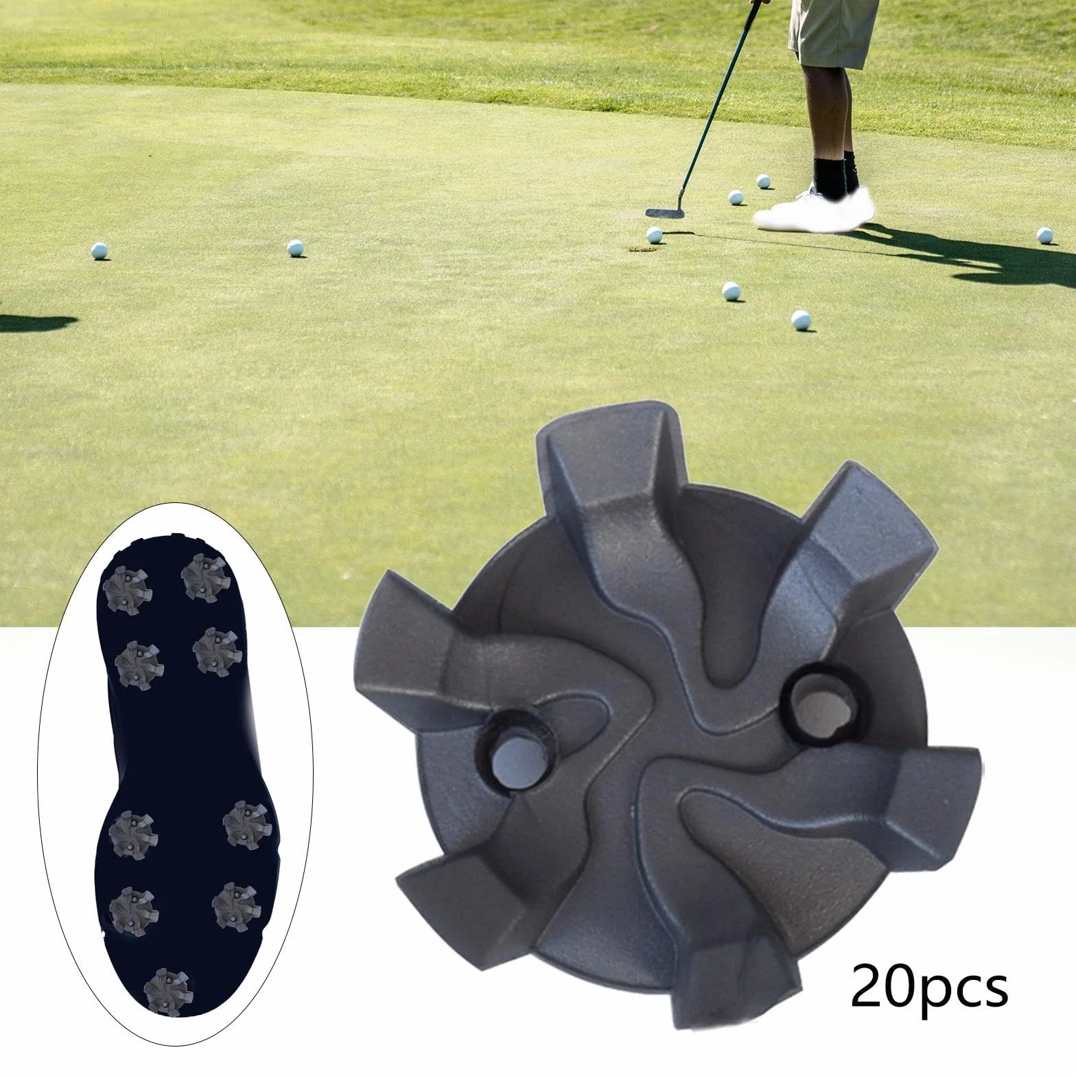 Kolce golfowe metalowe gwint śruba 6 mm antypoślizgowe zamienne do butów