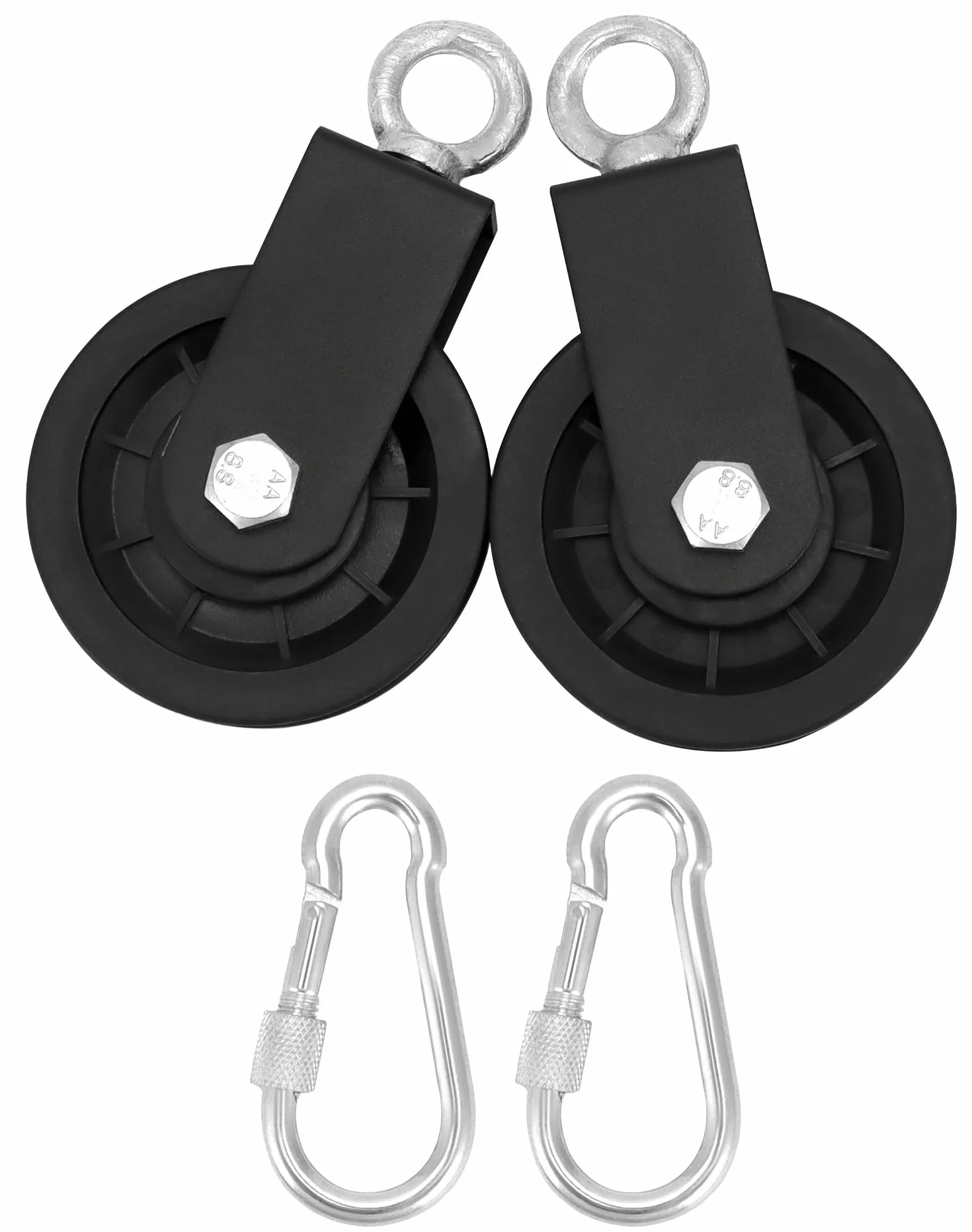 QWORK 90mm koło pasowe z paskiem obrotowym do Fitness System ciągnięcia kabli