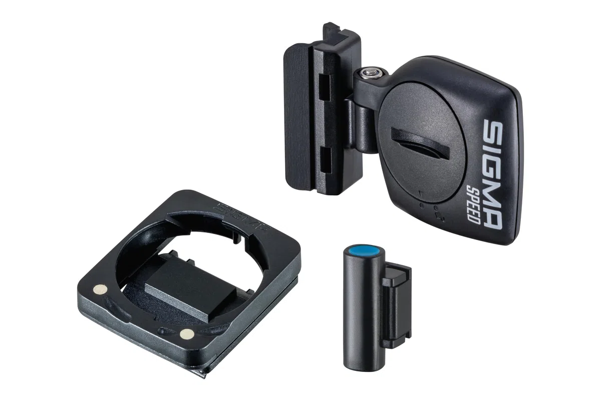 SIGMA Sts Rad 2 Kit 2450 | Pomiar prędkości dla cyfrowych komputerów rowerowych (CR2450) | Zestaw do drugiego roweru | W tym wspornik (CR2450), czujnik prędkości i magnes
