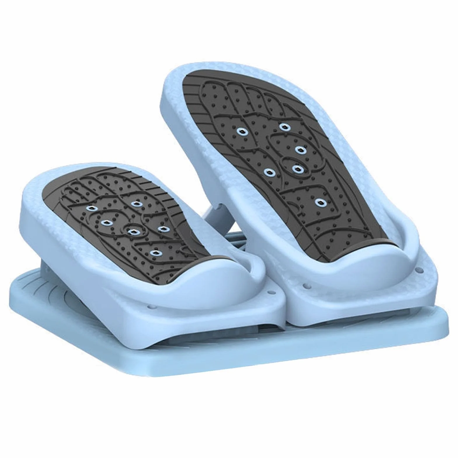 Mini stepper pod biurkiem pedał do ćwiczeń siedzący krokowy składany pedał antypoślizgowy stóp Stepper masaż Stepper/566 (Material : Blue, Size : Blue)
