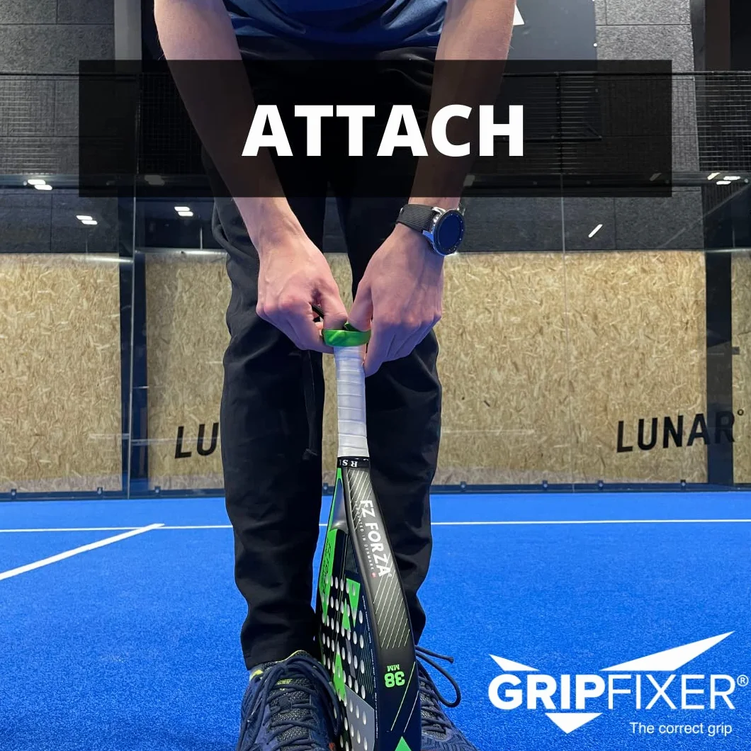Padel | Ensures The Correct Grip | The Ultimate Training Equipment & Teaching Aid | Danish Innovation | Small-Left