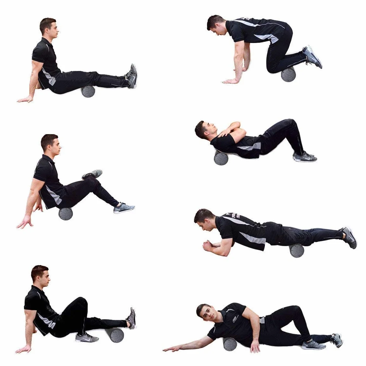 VLFit Piankowa rolka do jogi pilates do masażu, ćwiczeń rehabu, crossfitu, 45 cm x 15 cm