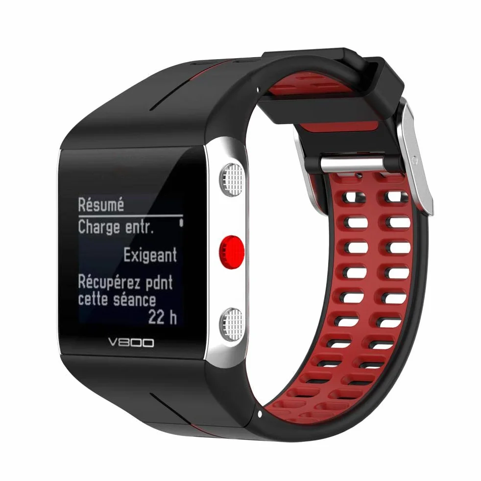 spier Silikonowy pasek do zegarka POLAR v800, miękkie wygodne zamienne paski do smartwatcha do szybkiego zwalniania paska do POLAR v800