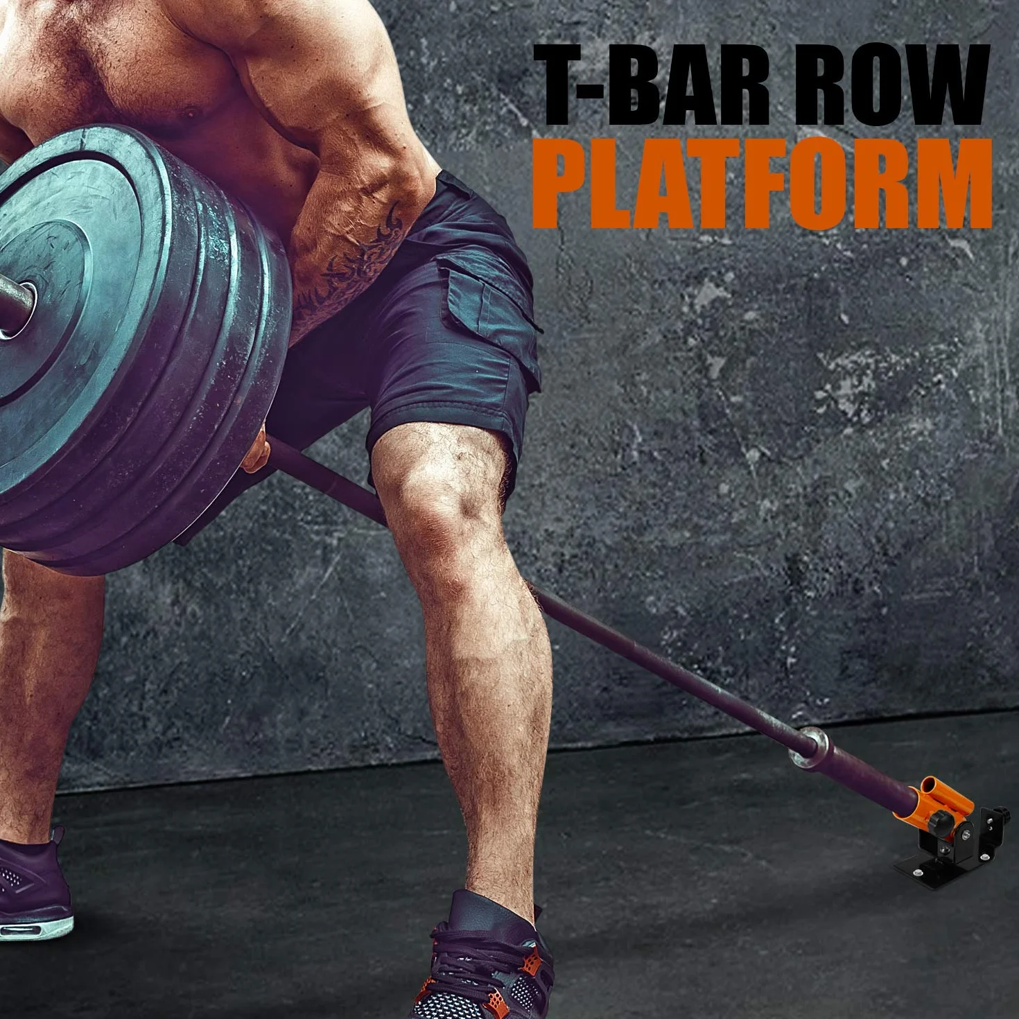 Yes4All Platforma T-Bar Row, uchwyt landmine do sztangi, pasuje do gryfu 2,5 cm i olimpijskiego 5 cm