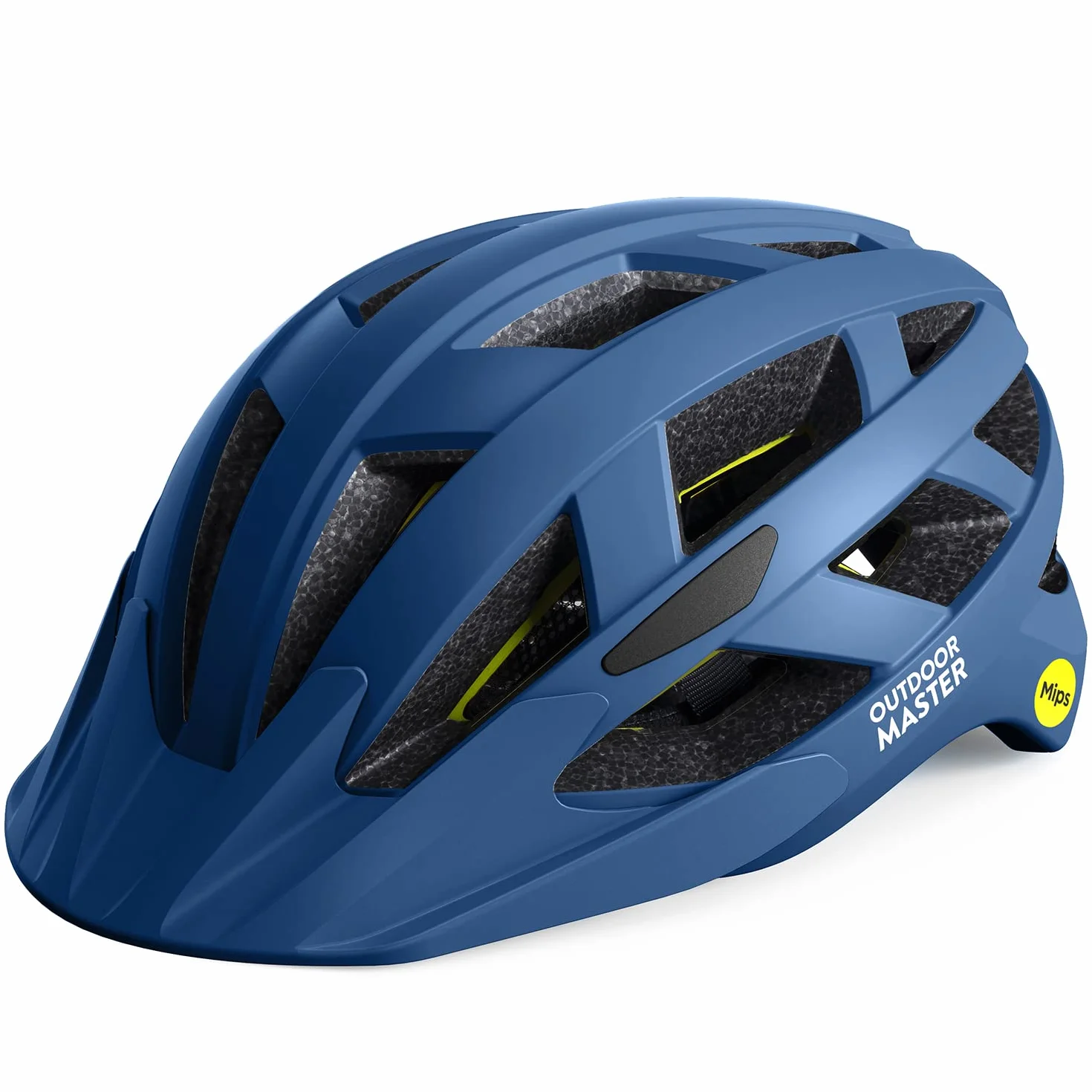 OutdoorMaster Kask rowerowy MIPS Recreational, dwie wyjmowane wkładki, wentylacja, kask górski i szosowy dla młodzieży i dorosłych