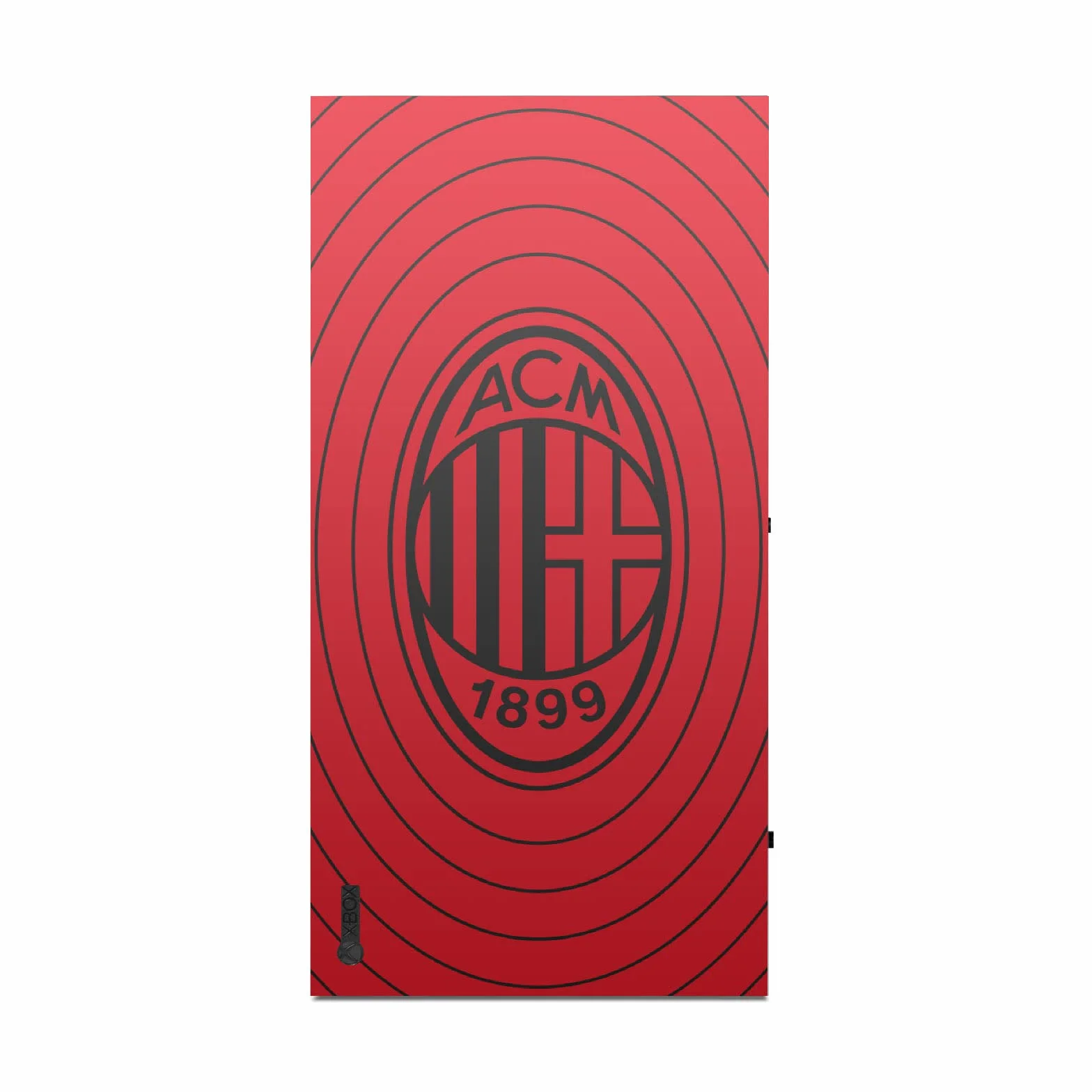 Head Case Designs Oficjalnie Licencjonowany AC Milan Czerwone i Czarne Sztuka Naklejka Winylu Skóry Naklejka Pokrywa Kompatybilny z Xbox Series X Console and Controller Bundle
