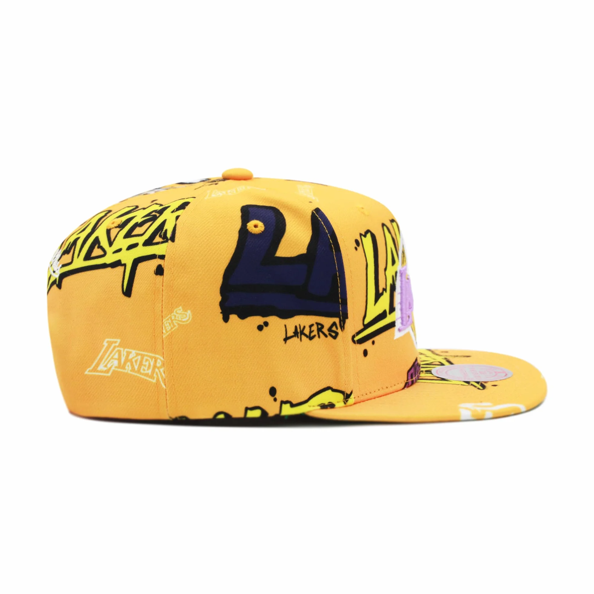 Mitchell & Ness NBA Sticker Pack Snapback czapka Los Angeles Lakers żółty, żółty, jeden rozmiar