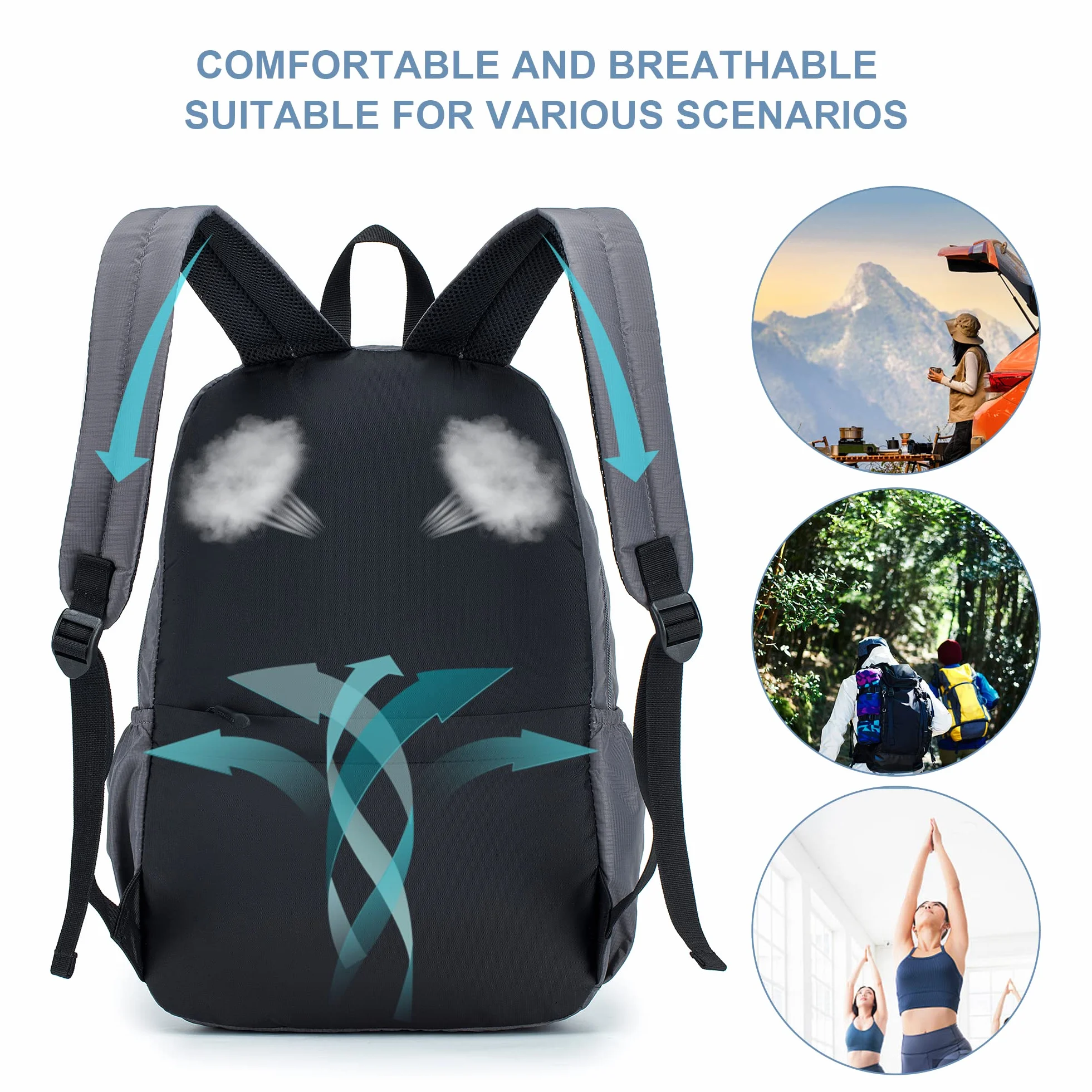 SPAHER Ryanair Torba kabinowa 40x20x25 Plecak turystyczny Plecak szkolny Torba podróżna Torba alpinistyczna Outdoor Sport Trekking Plecak kempingowy Plecak na co dzień Mały dla wszystkich osób
