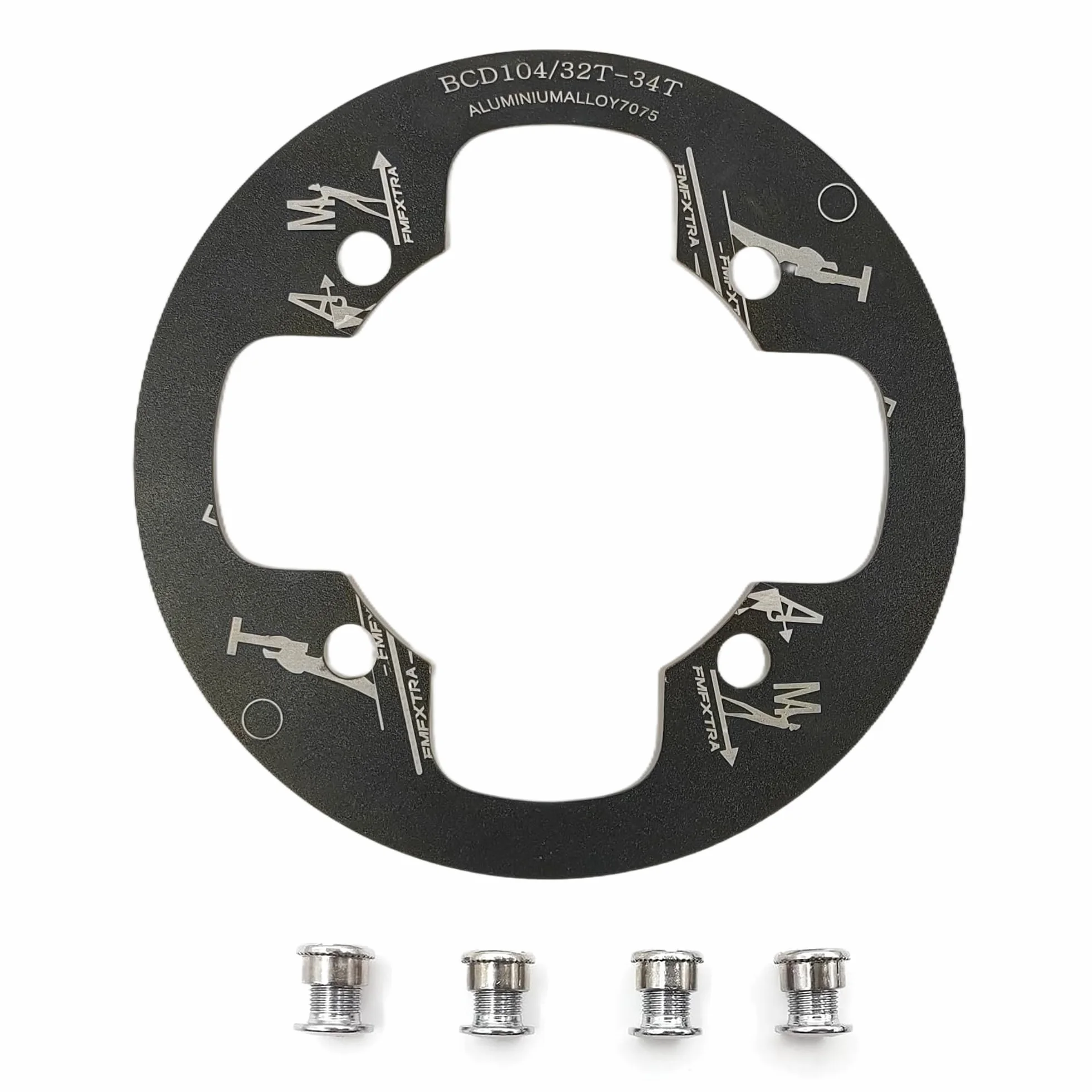 UPANBIKE kolce rower górski osłona BCD 104 mm stop aluminium pierścień ochronny pokrowiec na 32 ~ 34T 36~38T 40~42T koła łańcuchowe