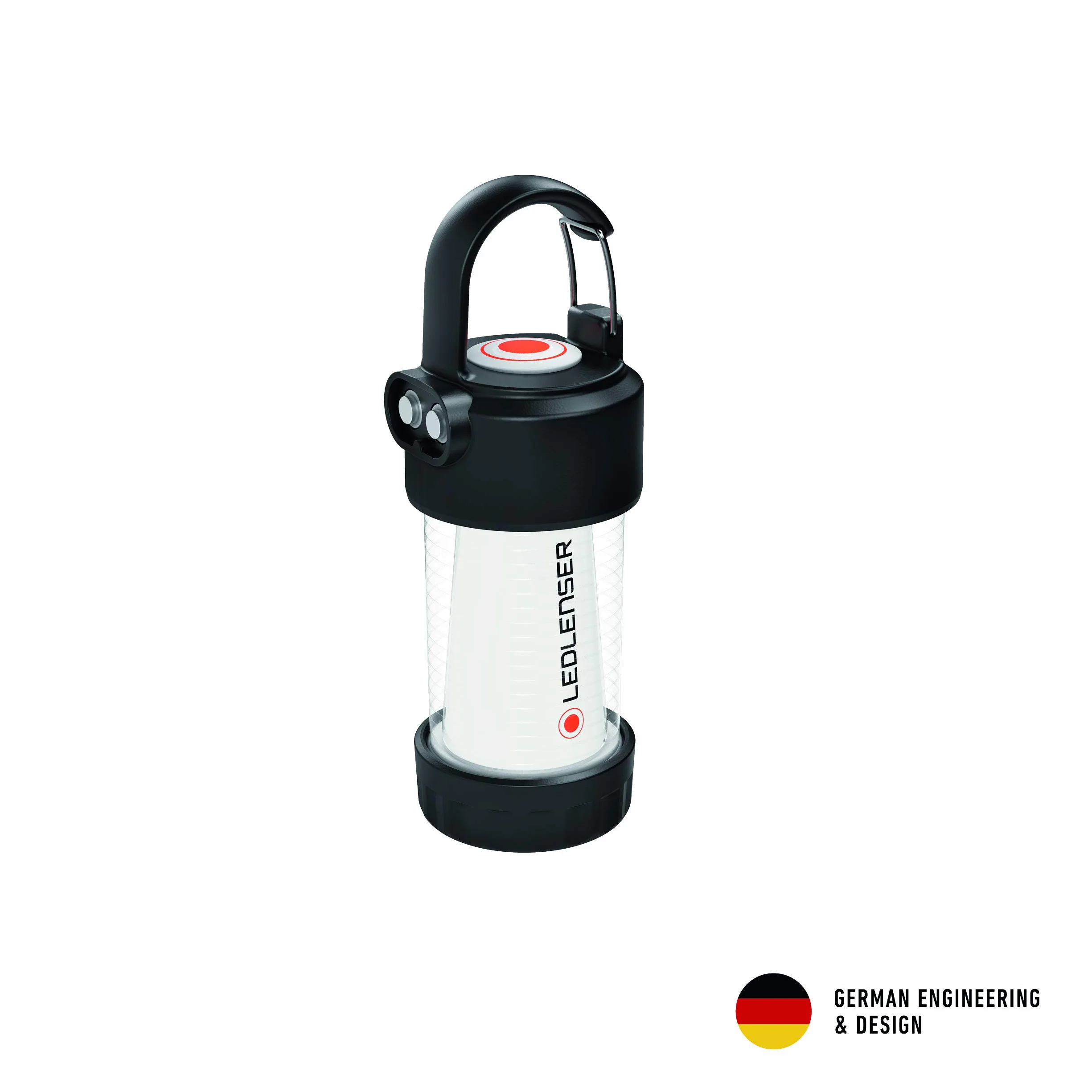 Ledlenser ML4 Latarnia, akumulator typu 14500 z możliwością ładowania, 300 lumenów, nieoślepiająca (opatentowana), do 45 godzin pracy, czerwone światło, możliwość zasilania bateryjnego 1xAA