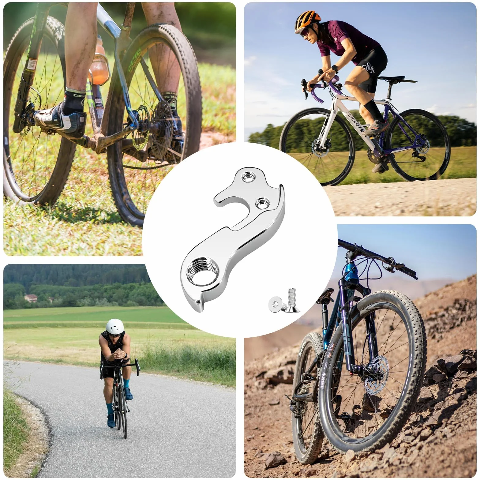 Cube GH-085 Oko Zmiany Biegów do Roweru, Hak Tylny, Derailleur, Z 2 Śrubami M4