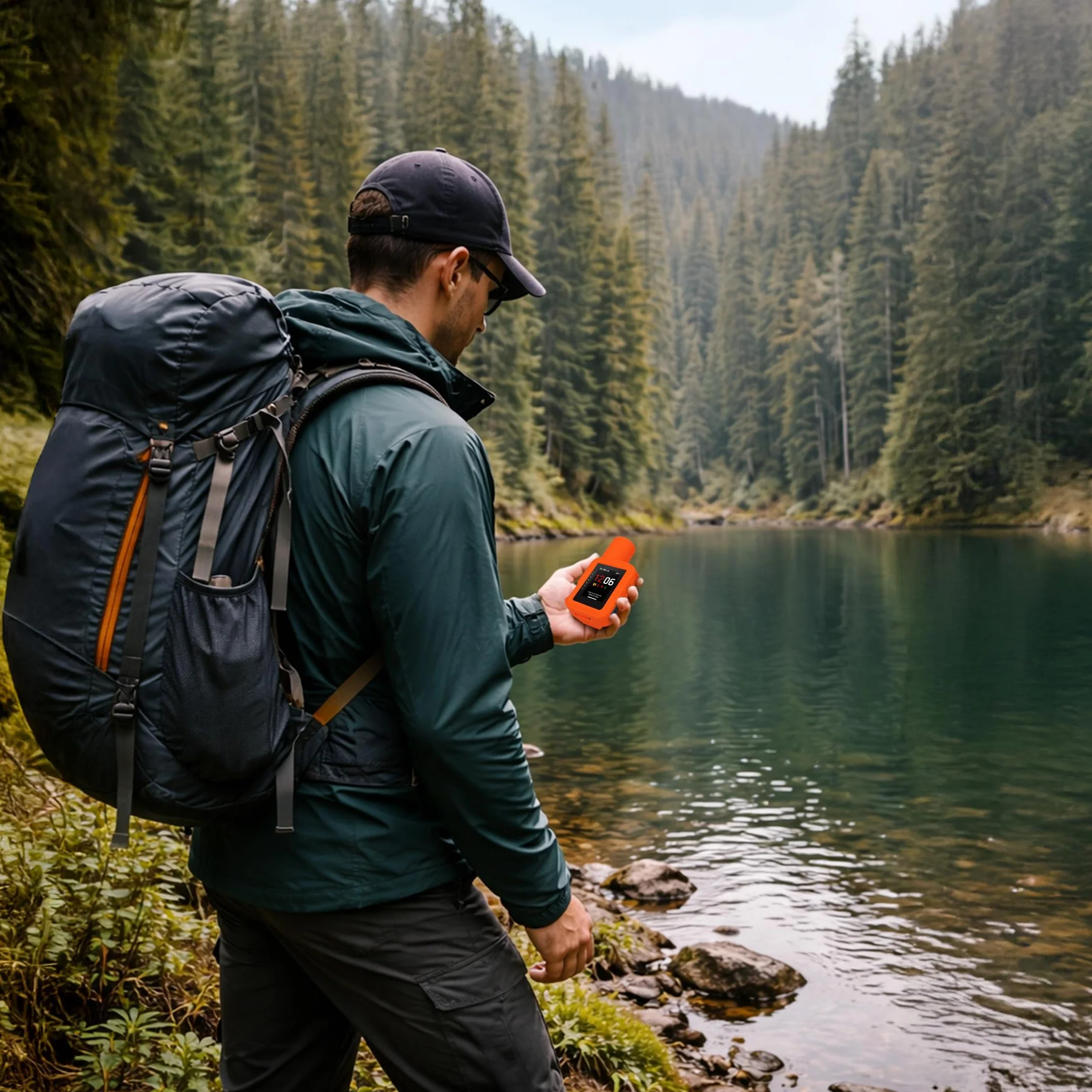 kwmobile Etui ochronne do Garmin inReach Mini 3 / Mini 3 Plus, pomarańczowe
