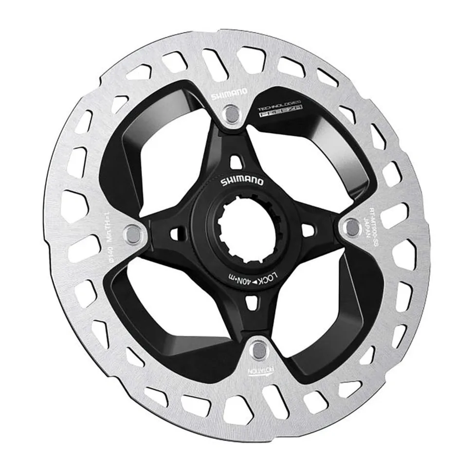 Shimano Uniseks RTMT900SS Tarcza Hamulcowa, Srebrny/Czarny, 140 mm