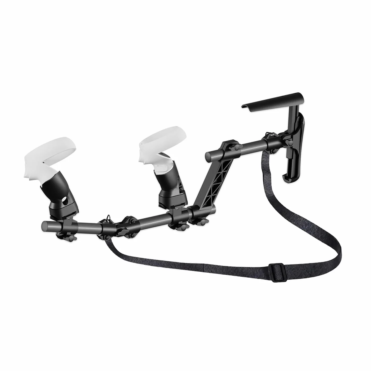Baomaeyea VR Gunstock dla Meta Quest 2, kolba pistoletu kompatybilna z uchwytami kontrolera VR Meta Quest2 dla zwiększenia stabilności i kontroli Magnetyczny adapter kolby karabinu
