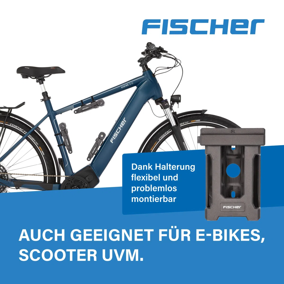 FISCHER Protec Plus zapięcie składane, długość 85 cm, z 3 kluczami i nasadką chroniącą przed kurzem, z miękkiego materiału, czarne