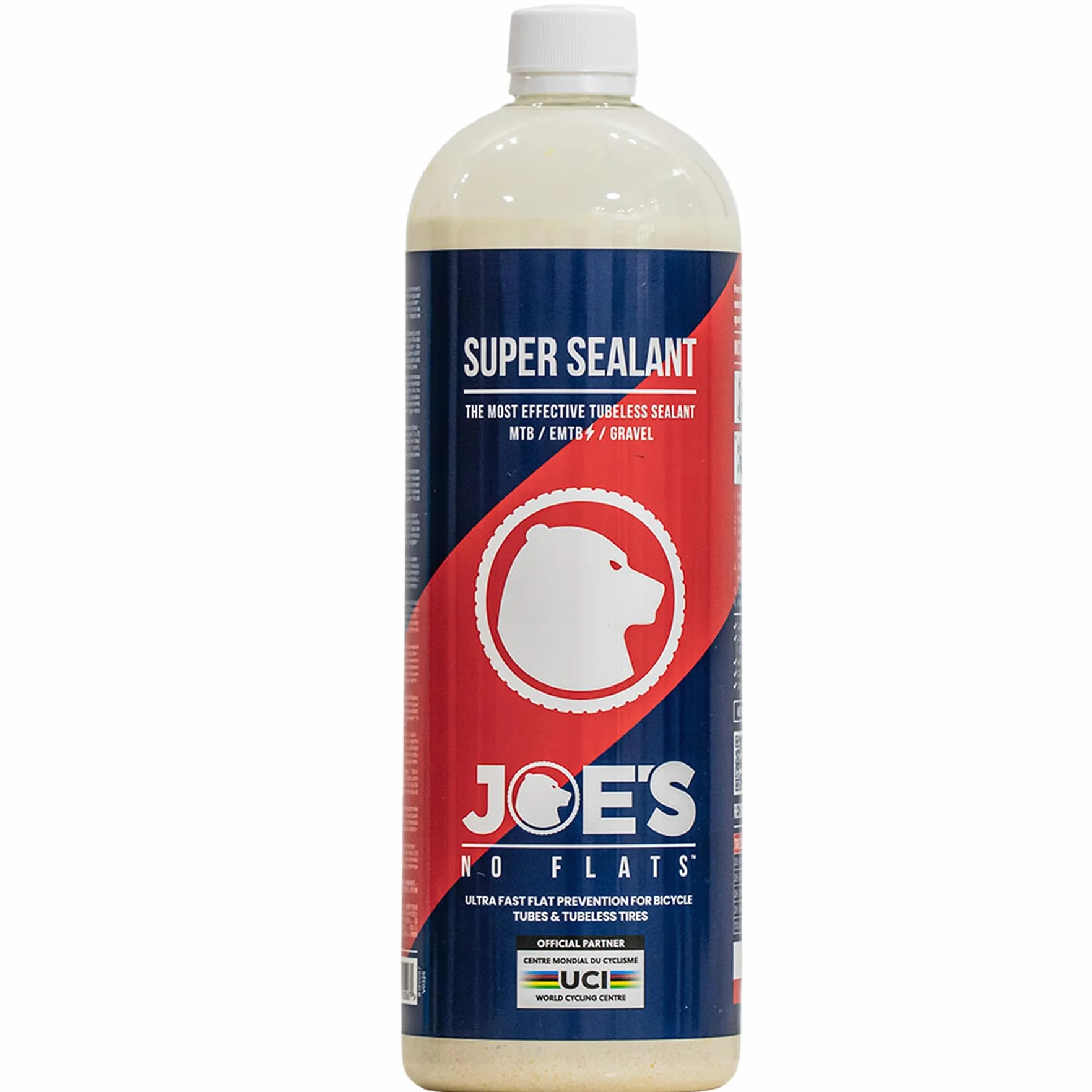 Joes Zestaw do naprawy opon rowerowych B8, uszczelnia otwory do 6 mm, pasuje do wszystkich rodzajów opon rowerowych, ultraszybkie uszczelnienie, butelka 1000 ml