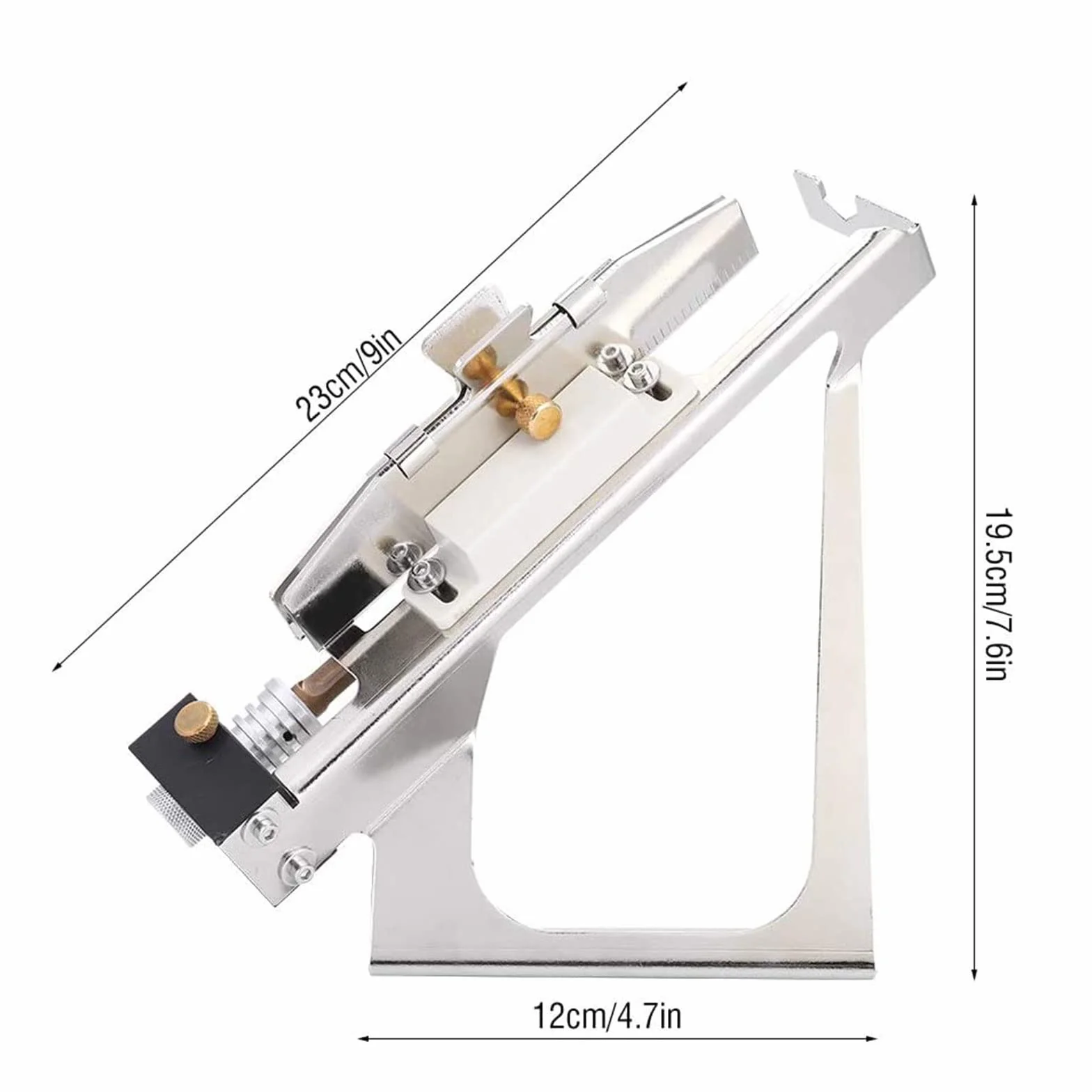 Wallfire Łucznictwo Fletching Jig, trwałe aluminiowe strzały do łucznictwa Fletching Jig Pióro Stick narzędzie do samodzielnego wykonania łucznictwa, strzały pióra, łopaty, 23 × 19,5 × 12 cm