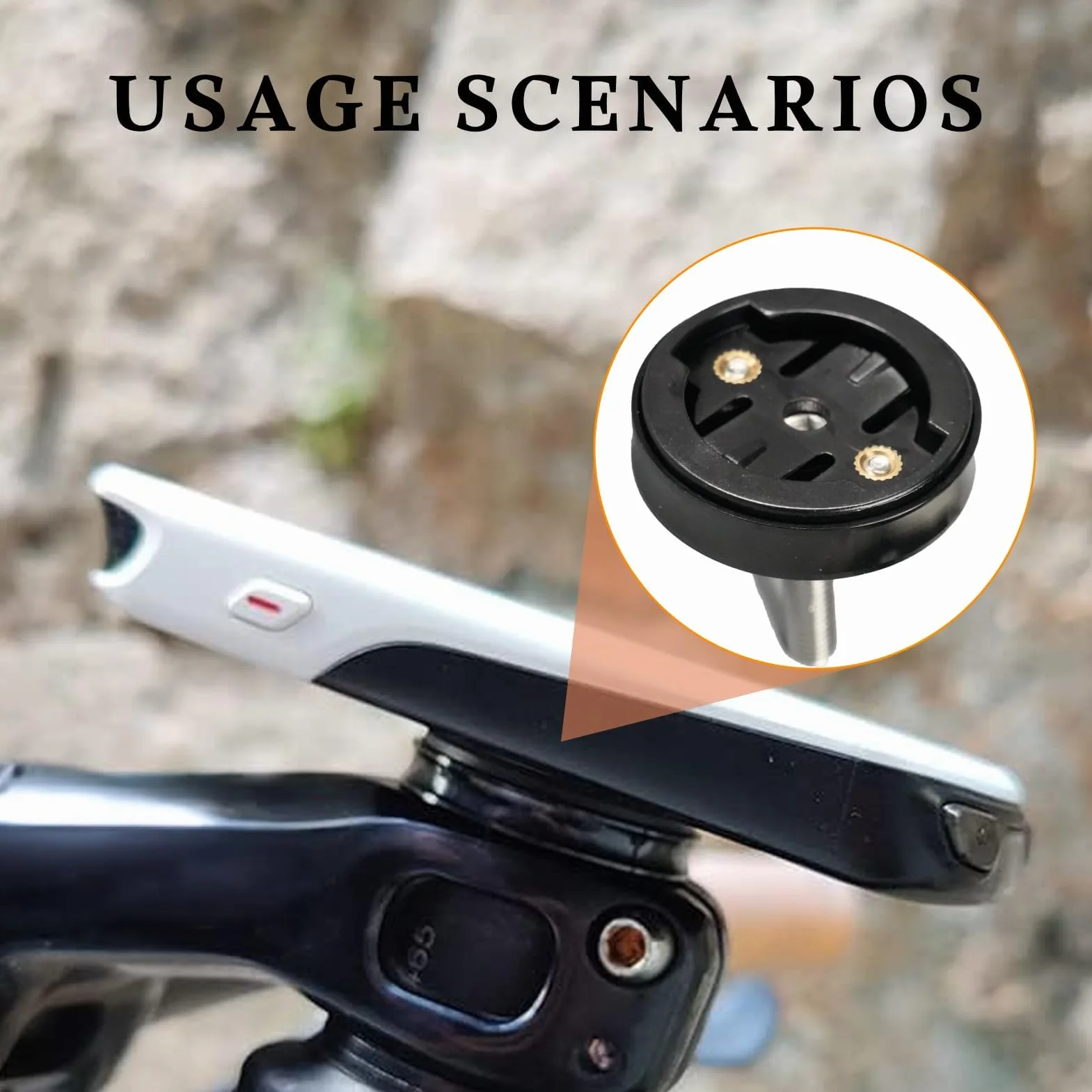 Uchwyt rowerowy, kompatybilny z Garmin Edge 130, 530, 540, 830, 1030, 1040, GPS, uchwyt na wspornik kierownicy, MTB, Garmin Varia, stabilny, łatwy montaż