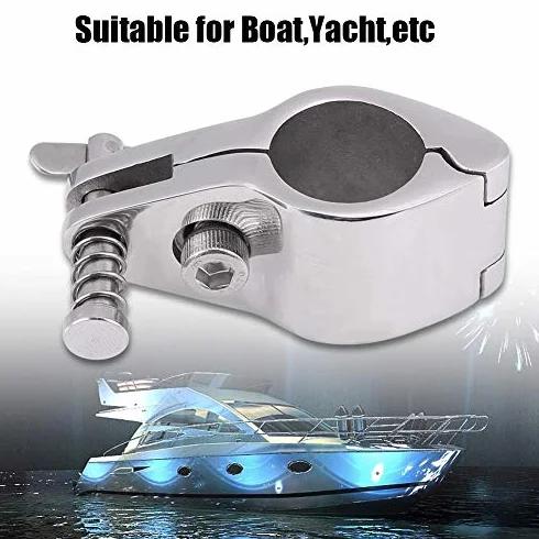 KIMISS Ślizg szczęki ze stali nierdzewnej 7/8" for bimini, morski fitting do łodzi – zawiasowy mechanizm
