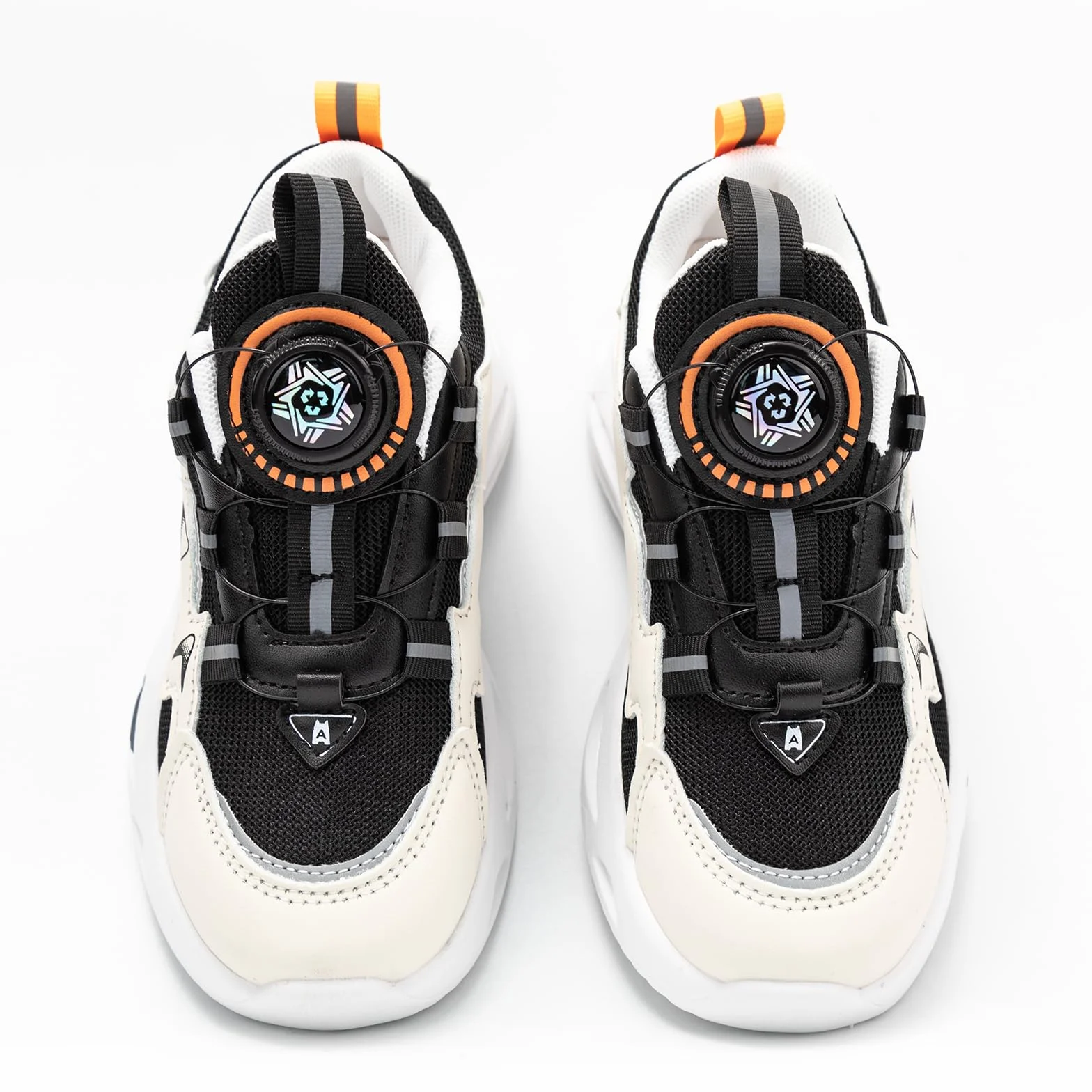 Buty Dziecięce Chłopców Dziewczynek Trampki Sneakers Halowe Sportowe Do Biegania Na Czas Wolny Outdoorowe Shoes Biały Czarny 37