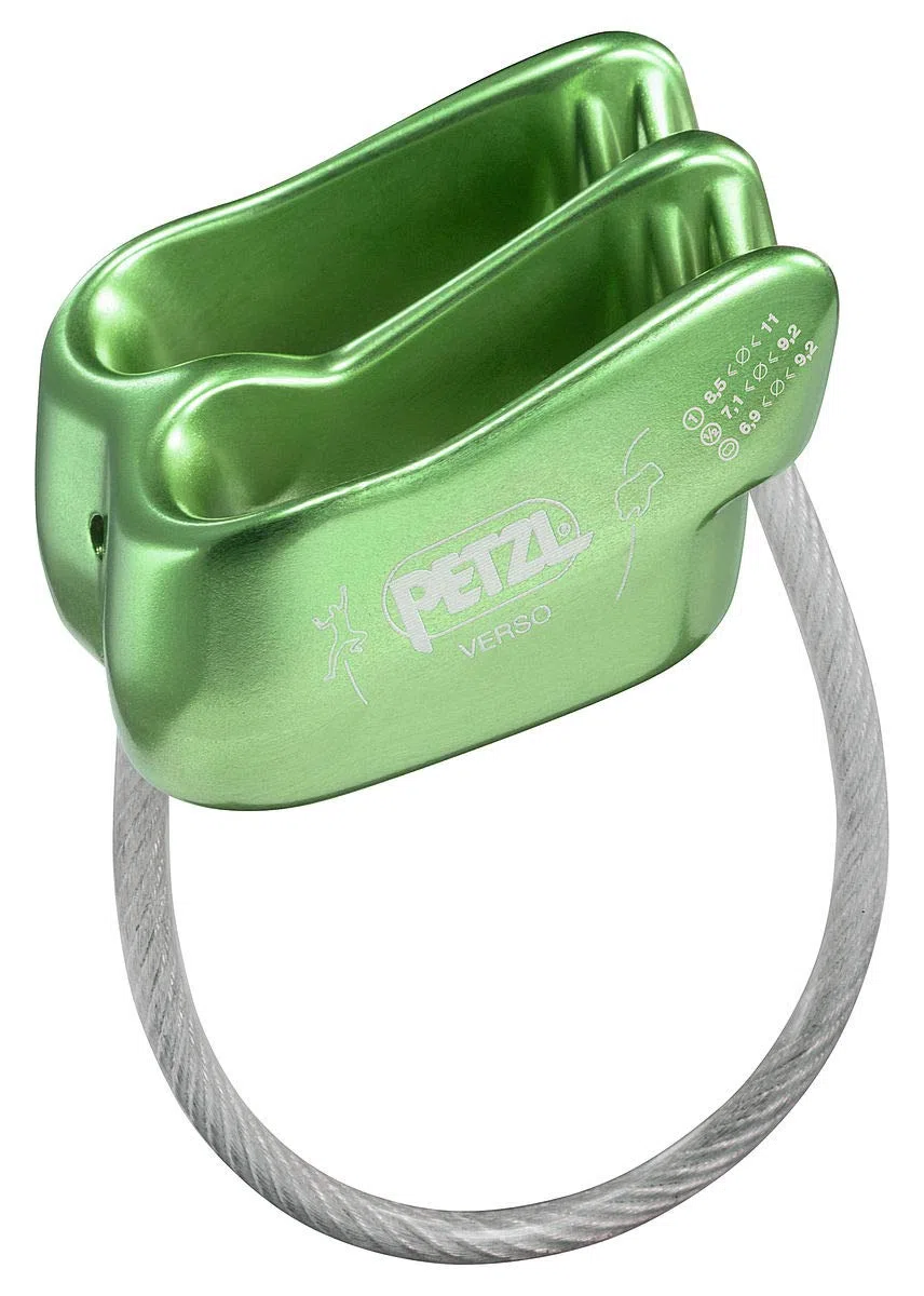 Petzl Uniseks Belay D019AA01 Przyrząd Asekuracyjny, Zielony, 5 cm