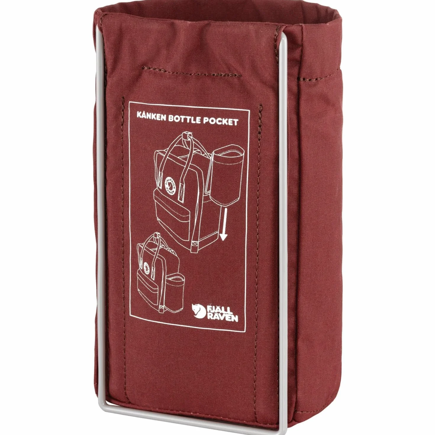FJALLRAVEN Kånken Bottle Pocket Holder, Ox Red, 1 rozmiar