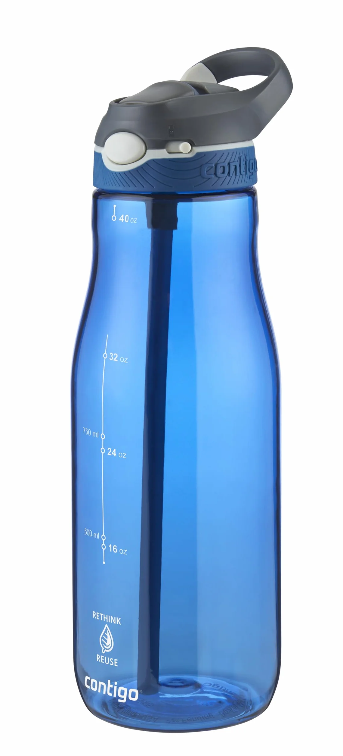 Contigo Cortland Autoseal Butelka na wodę, duża, 1200 ml, bez BPA, butelka sportowa, szczelna butelka na napoje, idealna do szkoły, na siłownię, rower, do biegania, wędrówek