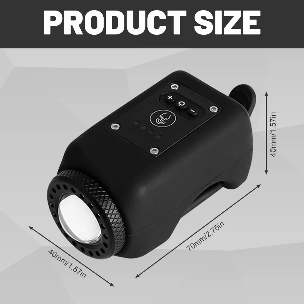 Dzwonek rowerowy elektroniczny 2-w-1 ładowany USB latarka rowerowa 6 trybów głośny alarm 110db wodoodporny IPX5