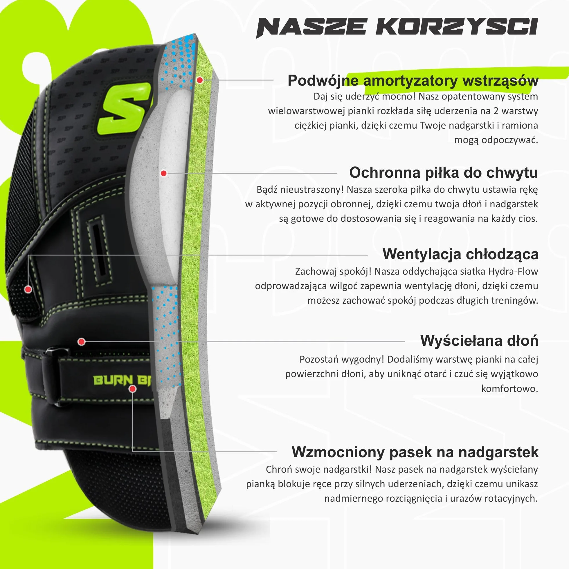 Starpro M33 Premium Podkładki Bokserskie dla Dorosłych i Dzieci, Rękawice Bokserskie