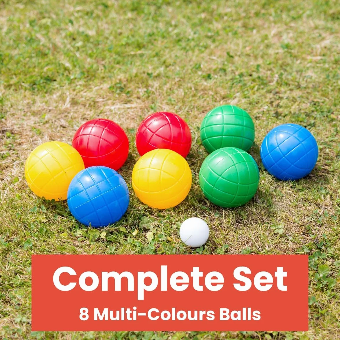 Toyrific Jeu de Boules Classiques en Plastique pour Jeux de Jardin familiaux BGG1535