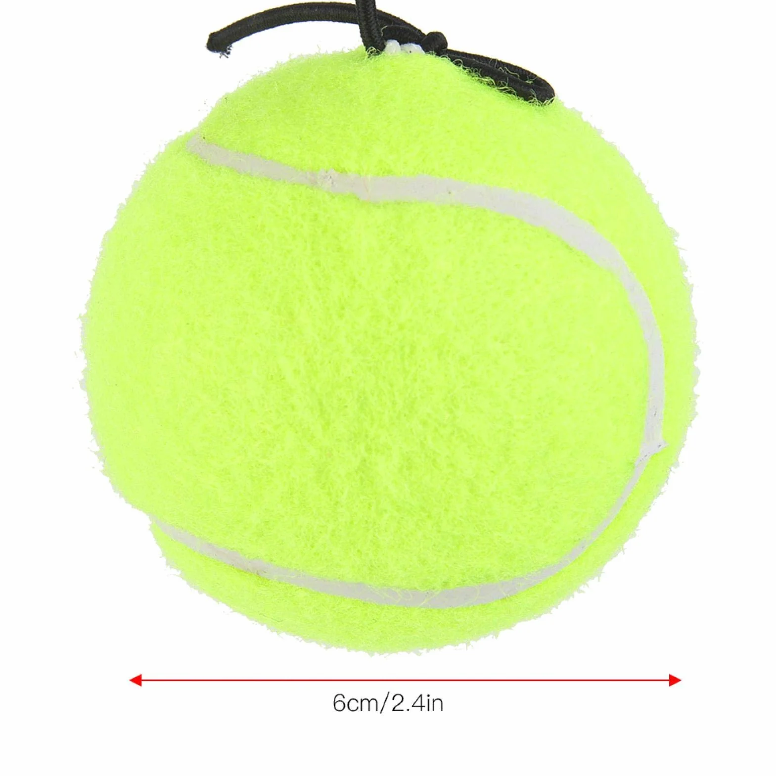 Tennisboll Snöre--Tennisball Mit Angebrachter Schnur, Tennisball Tennis Anfänger Trainingsball Mit 4M Elastischer Gummisaite Für Einzelübungen