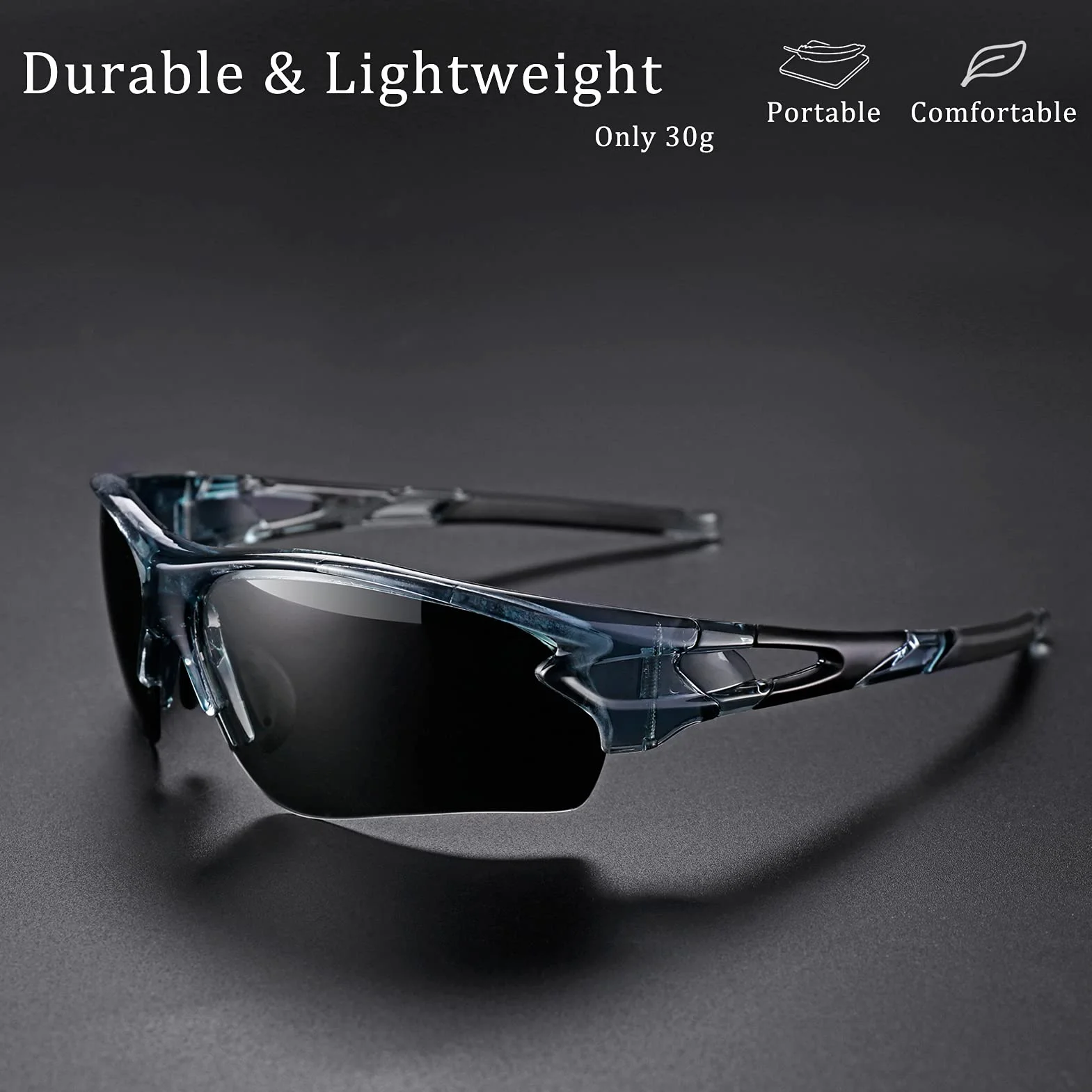ROCKBROS Okulary Przeciwsłoneczne Sportowe Fotochromowe Kolarstwo PC Anti-UV400