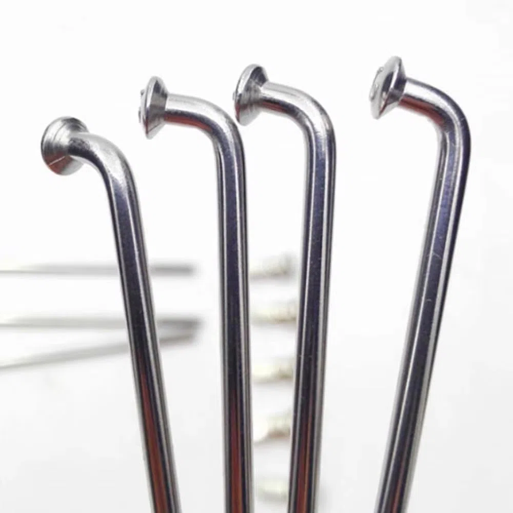 Szprychy do roweru elektrycznego 12 G, średnica 2,6 mm, 20/40 szt., srebrne koła motocyklowe, szprychy z sutkami, 45-306 mm, J Bend, szprycha rowerowa do roweru elektrycznego, trójkołowca,