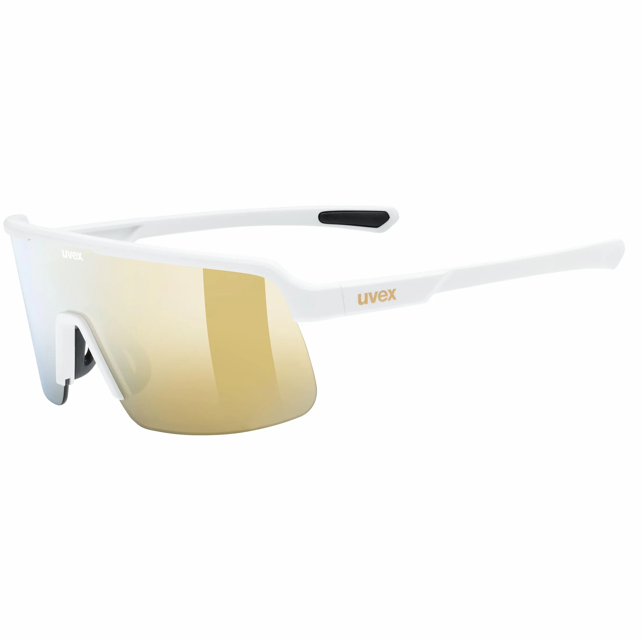 uvex okulary sportowe white matt gold mirror one size