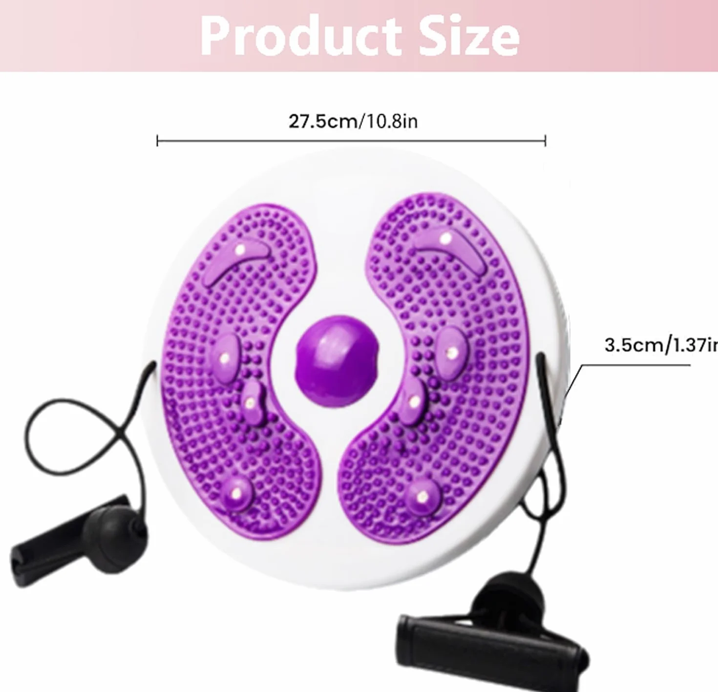 Twist Waist Disc Board ze sznurkiem, wielofunkcyjna tarcza do fitnessu, do ćwiczeń aerobikowych, akcesoria fitness, taśmy oporowe, do masażu stopy