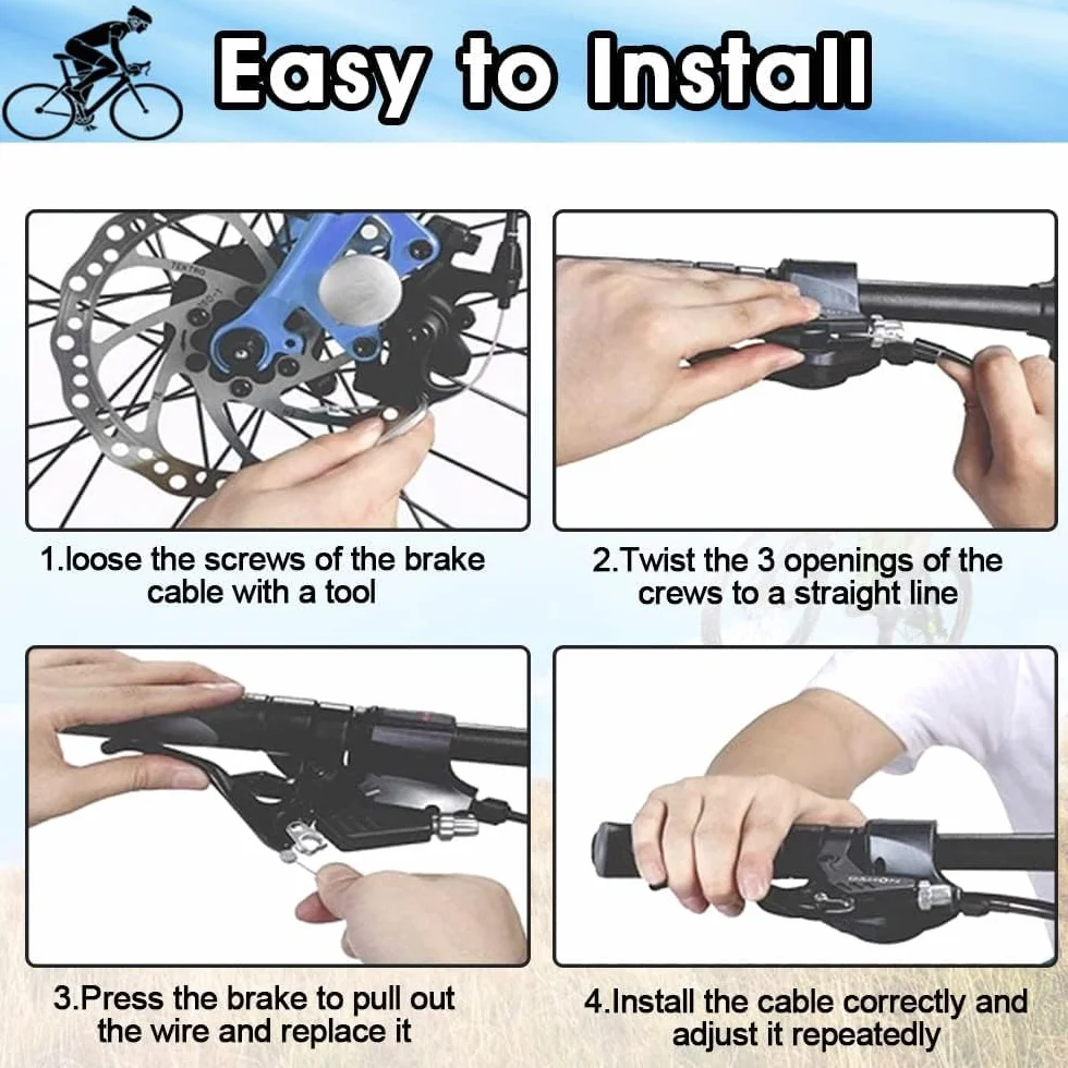 10 sztuk kabel do przerzutki rowerowej kabel do zmiany drogi rowerowej kable do zmiany biegów Premium zestaw przewodów do zmiany biegów roweru do roweru górskiego Road City