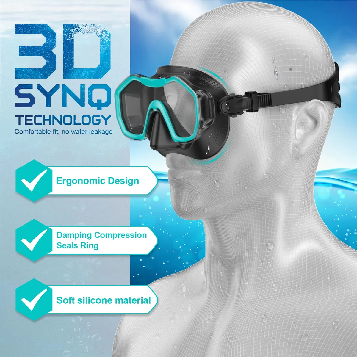 Zestaw do nurkowania dla dorosłych, okulary do nurkowania dla dorosłych z przeciwmgielną maską szerokokątną, okulary do nurkowania z fajką, maską do snorkelingu dla dorosłych do pływania i nurkowania