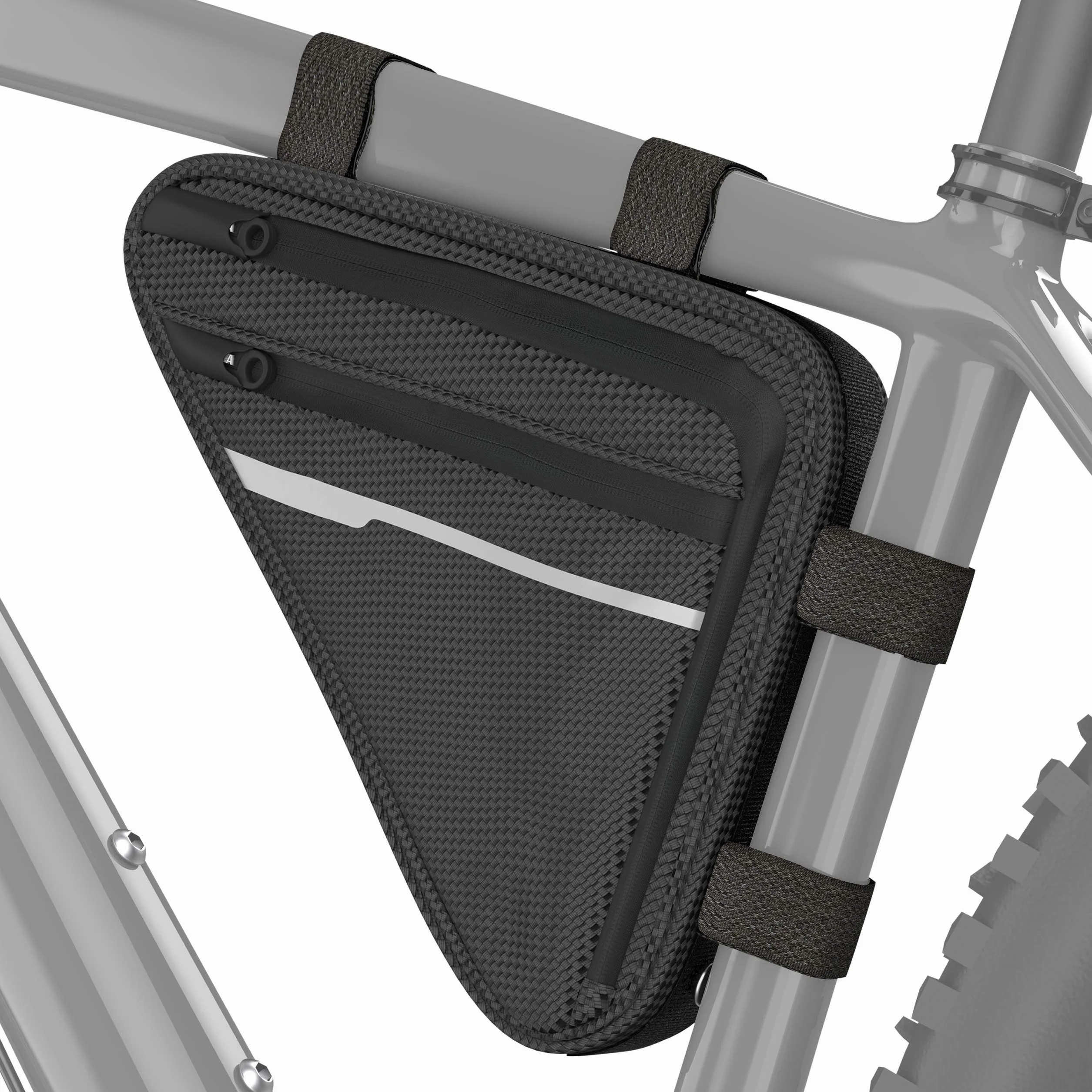 Velmia Fahrrad Dreiecktasche Wasserdicht - Fahrrad Rahmentasche, Triangeltasche ideal für Fahrradschloss, Werkzeug, Regenjacke - Fahrradtasche Rahmen