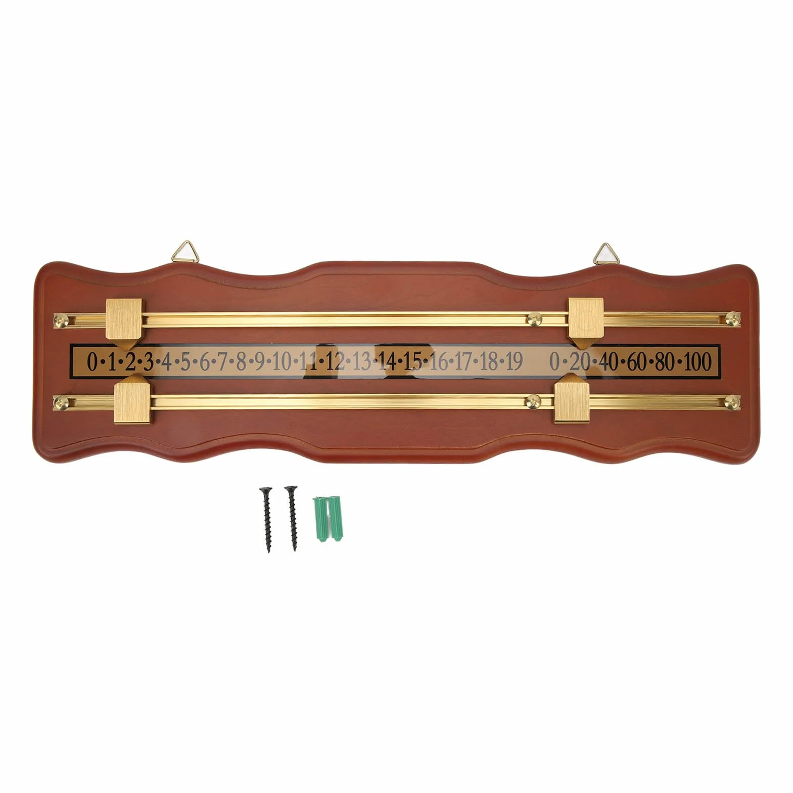 Tablica Wyników Deluxe Z Drewna 2-torowa Do Gier Shuffleboard Snooker Bilard