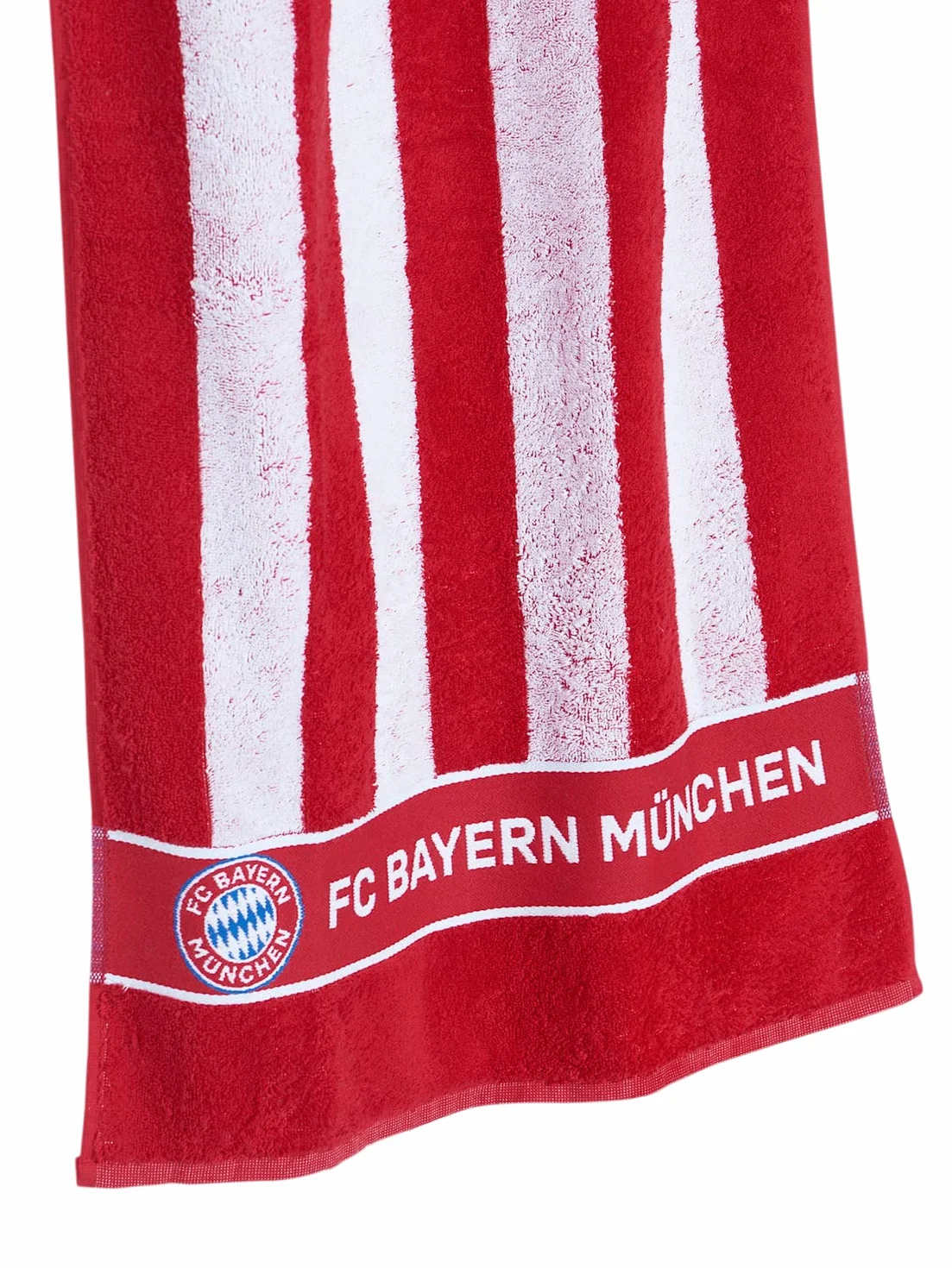 FC Bayern München Ręcznik kąpielowy czerwony/biały -