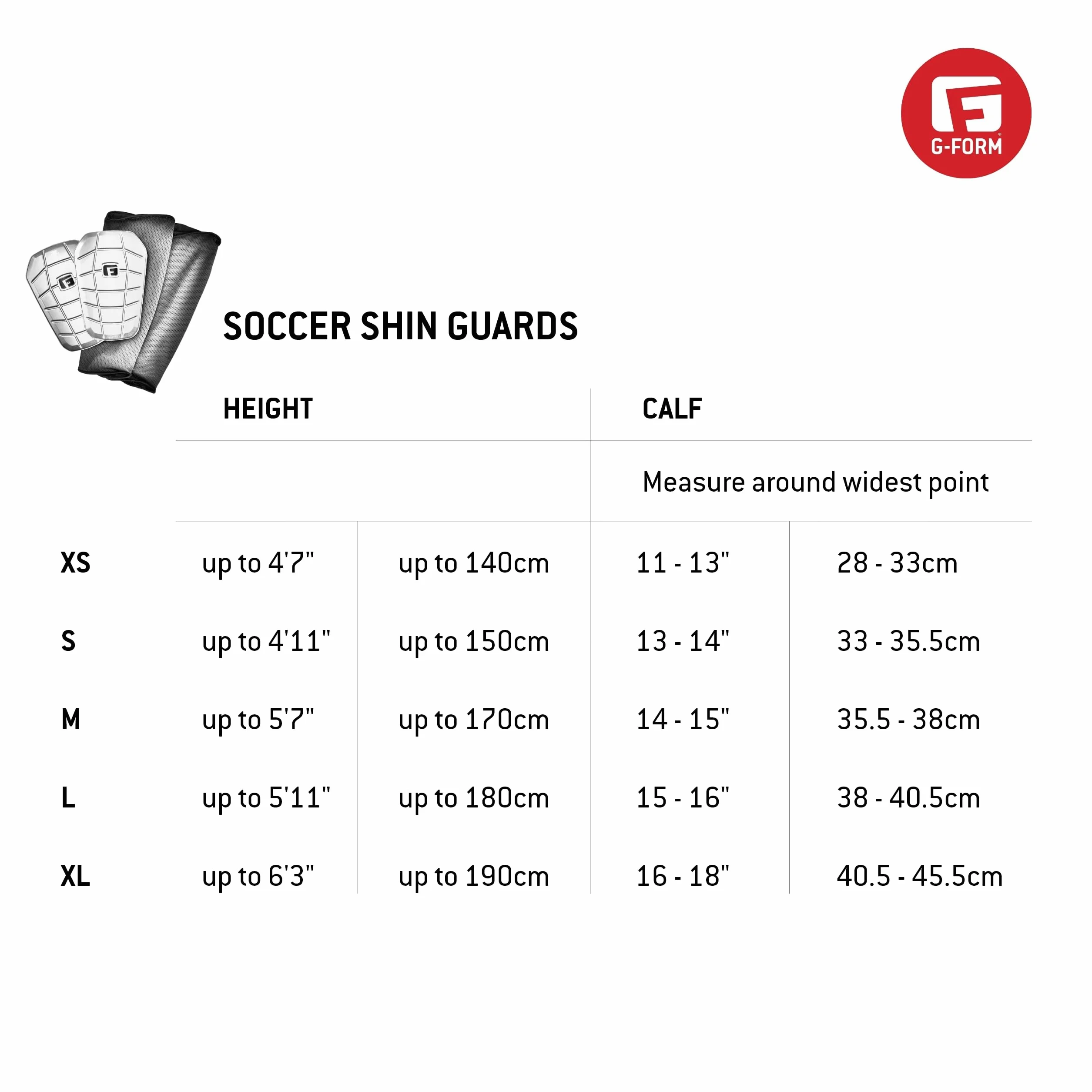 G-Form Pro-S Blade CE męskie ochraniacze piszczeli L białe czarne
