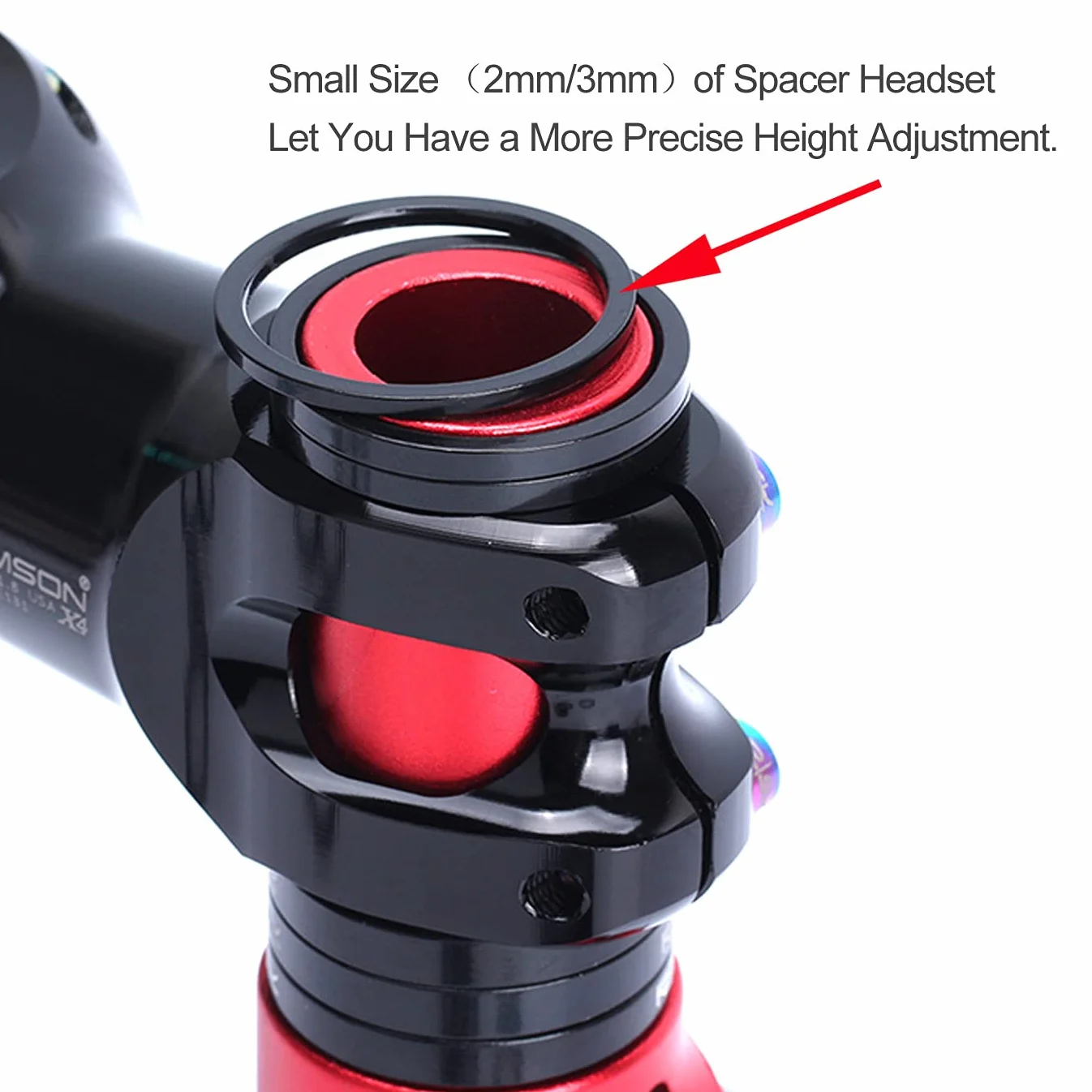 PLATT Spacer rowerowy Ahead wspornik kierownicy 1/8" aluminium MTB rower wyścigowy tarcze dystansowe zestaw słuchawkowy spacer