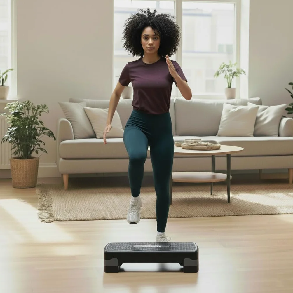 VirtuFit Essential Aerobic Fitness Stepper do Domu z Regulacją Wysokości Antypoślizgowy