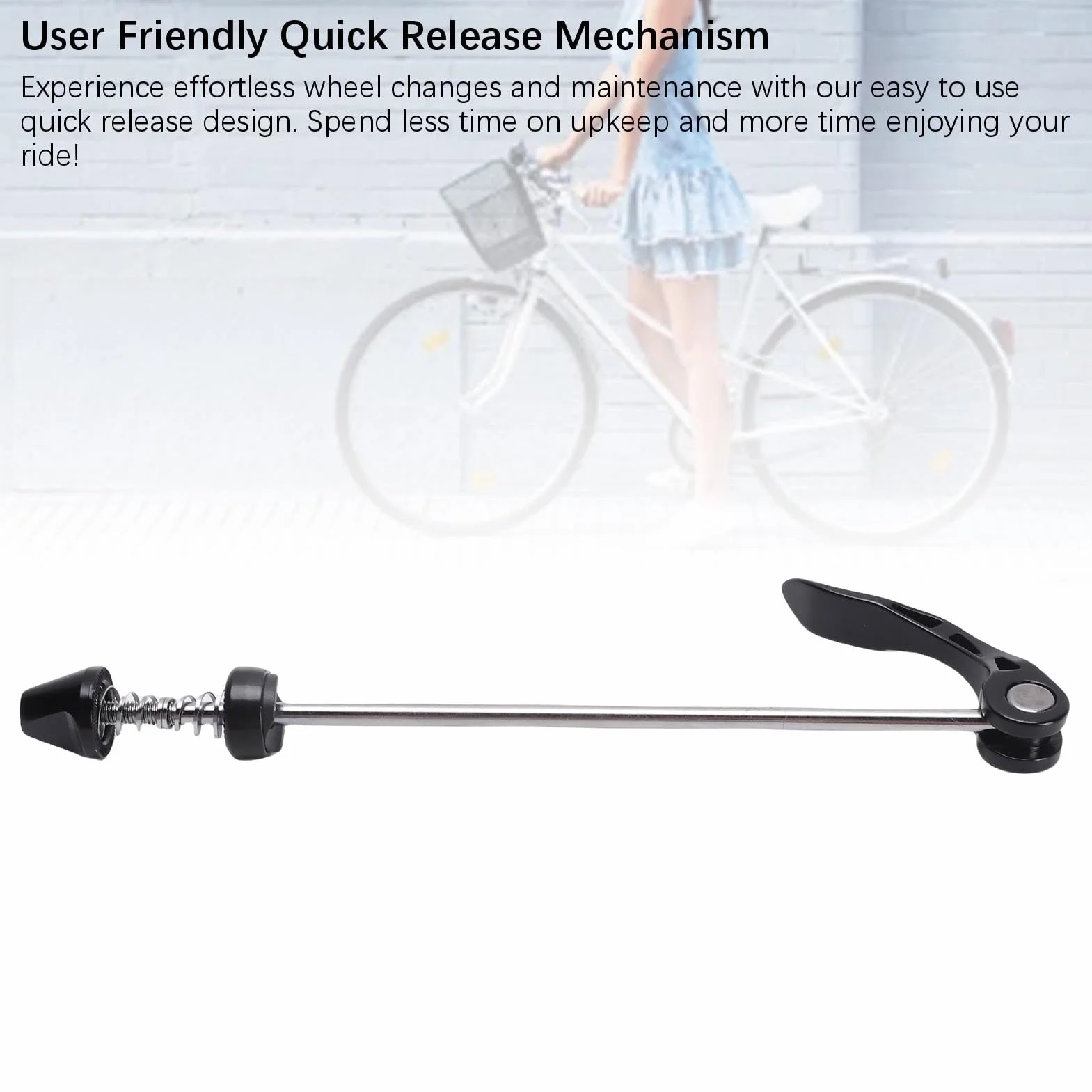 Szybkozamykacz do Roweru Górskiego, Wytrzymały Mechanizm Szybkiego Zwalniania ze Stopu Aluminium dla Wszystkich Rowerzystów (148MM)