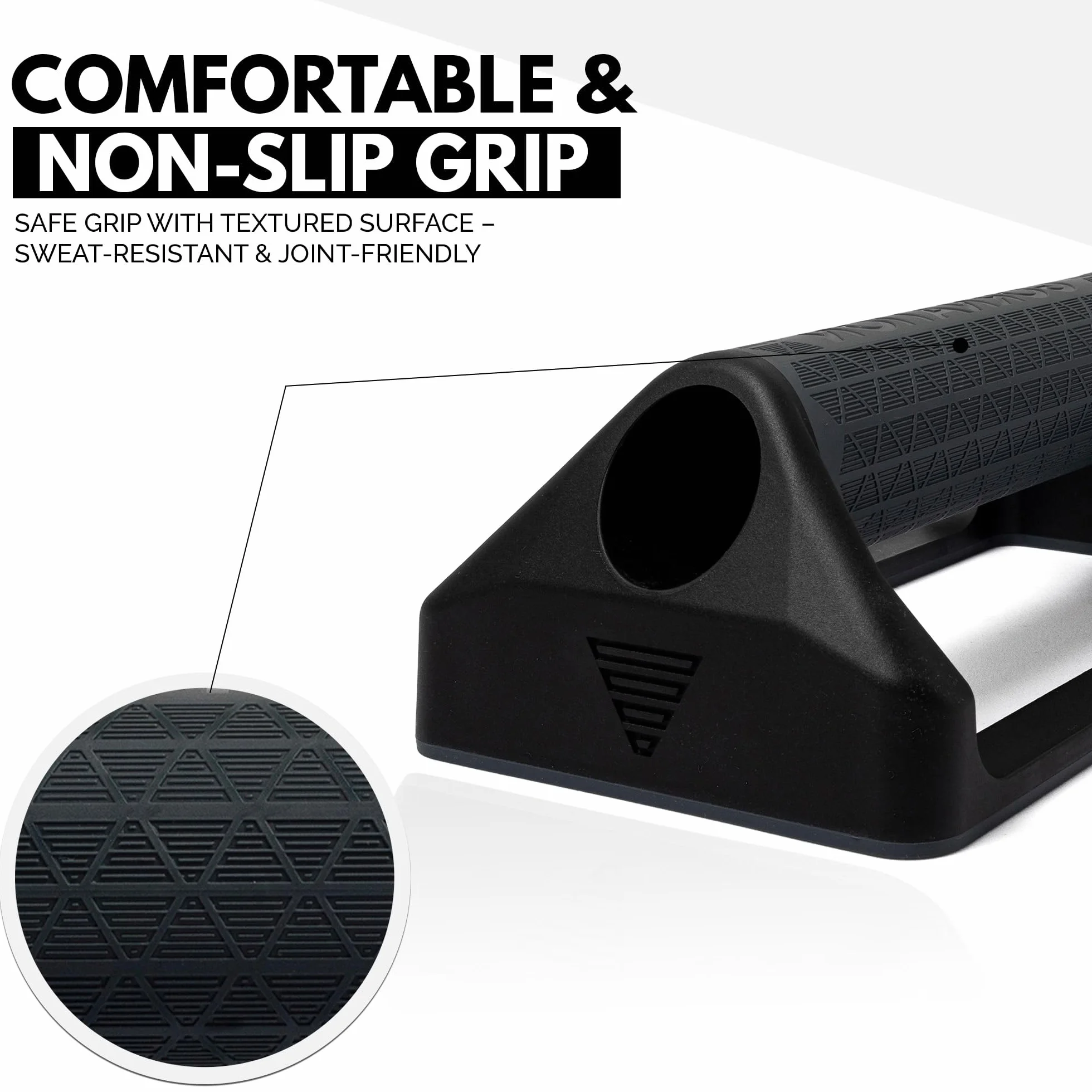GORNATION Uchwyty push-up z antypoślizgową podstawą do ćwiczeń w domu i na zewnątrz, lekkie, trwałe stojaki push up z ergonomicznym uchwytem do treningu siłowego