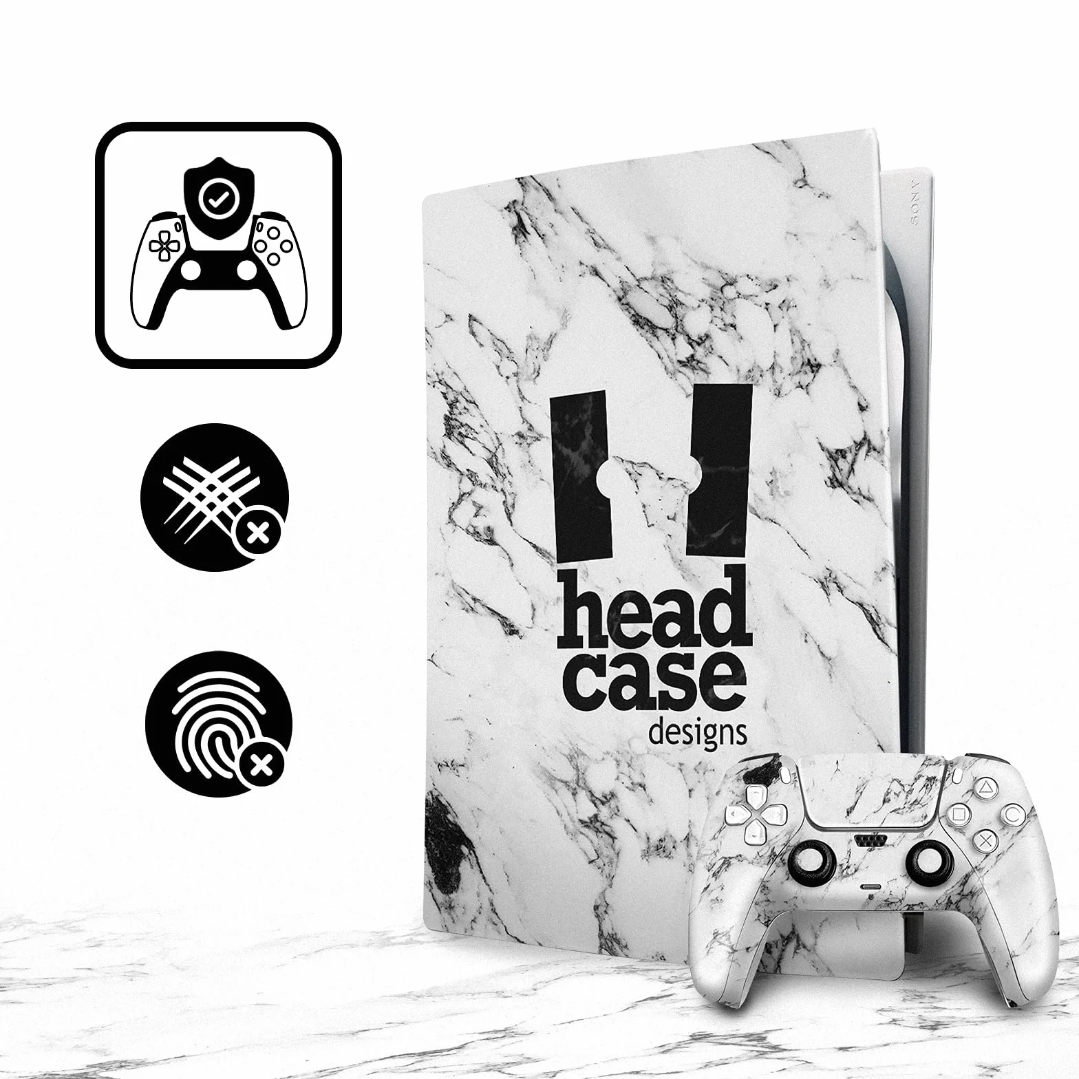 Head Case Designs Oficjalnie Licencjonowany AC Milan Czerwone i Czarne Sztuka Naklejka Winylu Skóry Naklejka Pokrywa Kompatybilny z Sony PlayStation 5 PS5 DualSense Controller