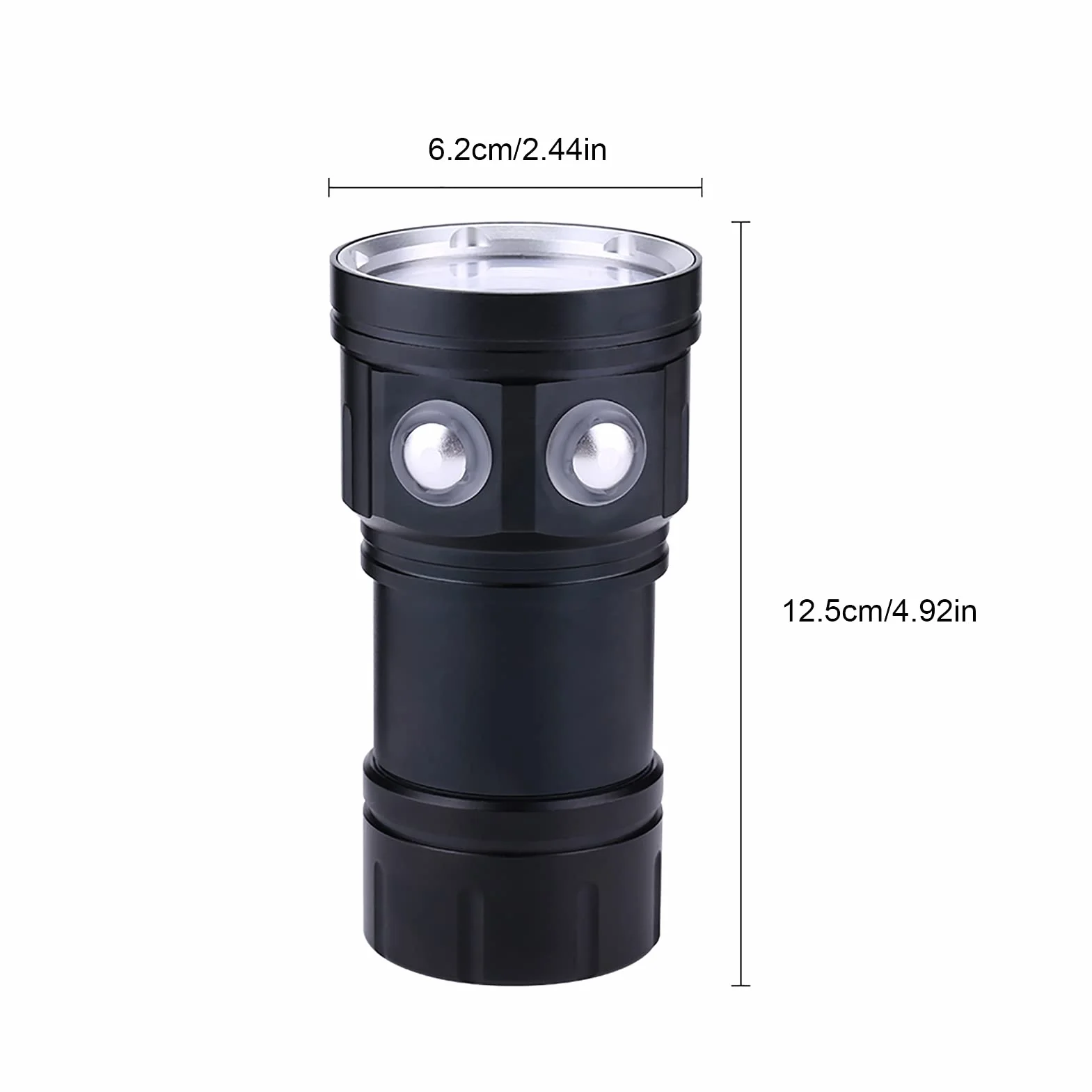 Latarka Nurkowa IPX8 18000lm LED 300-500m 3 Tryby